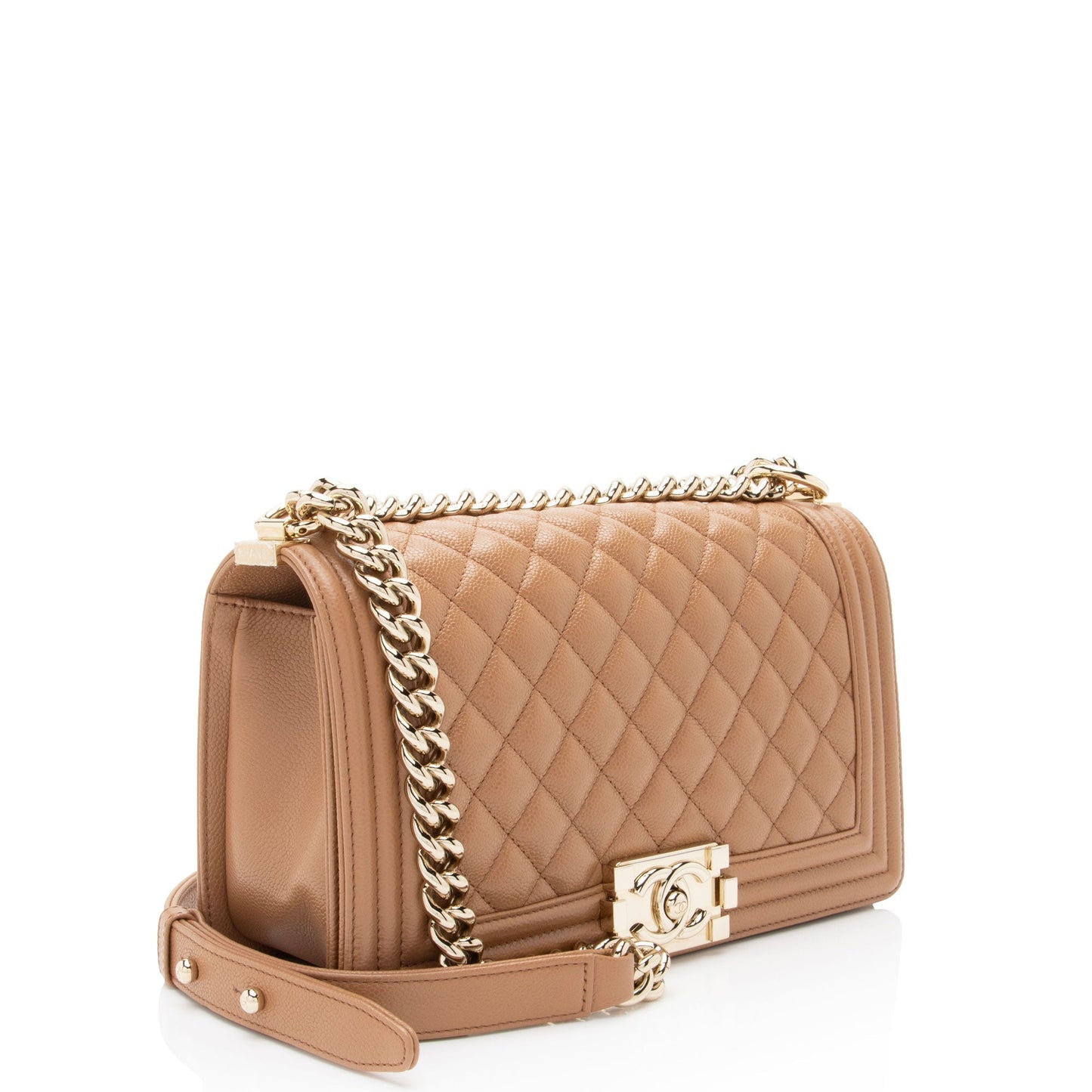 Chanel Caviar Old Boy Leather Handbag Bag 1