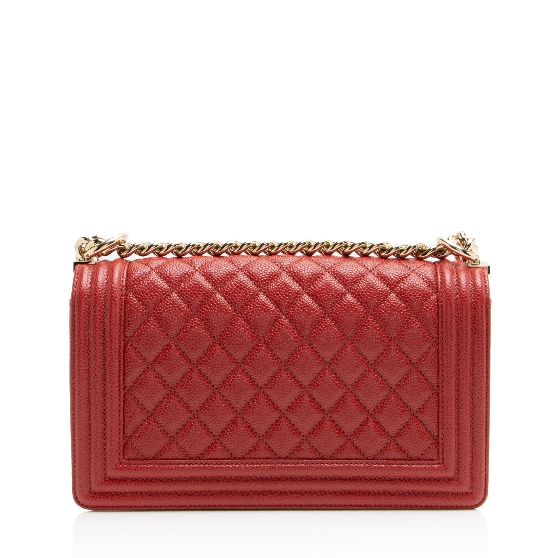Chanel Caviar Old Boy Leather Handbag Bag 3