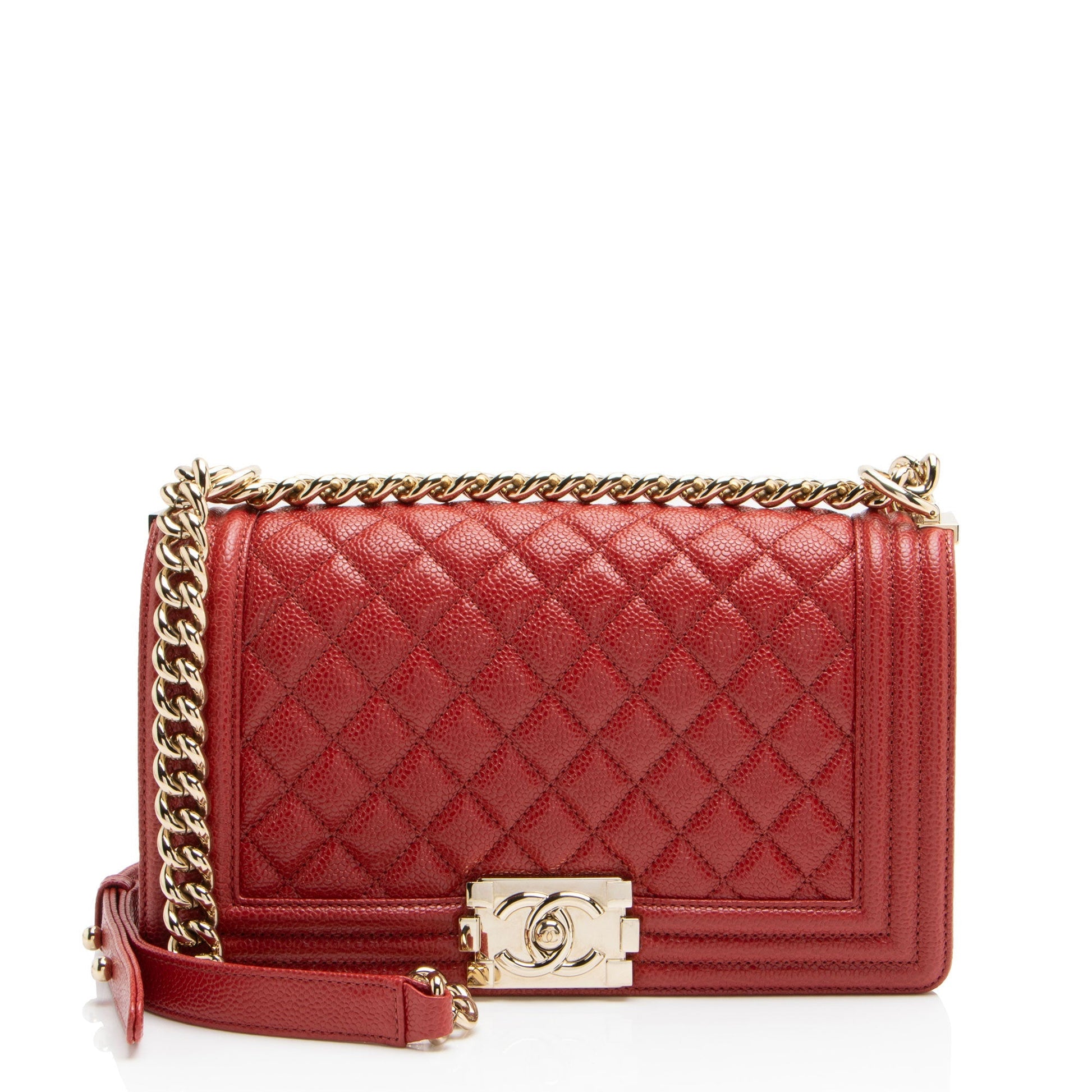 Chanel Caviar Old Boy Leather Handbag Bag 3