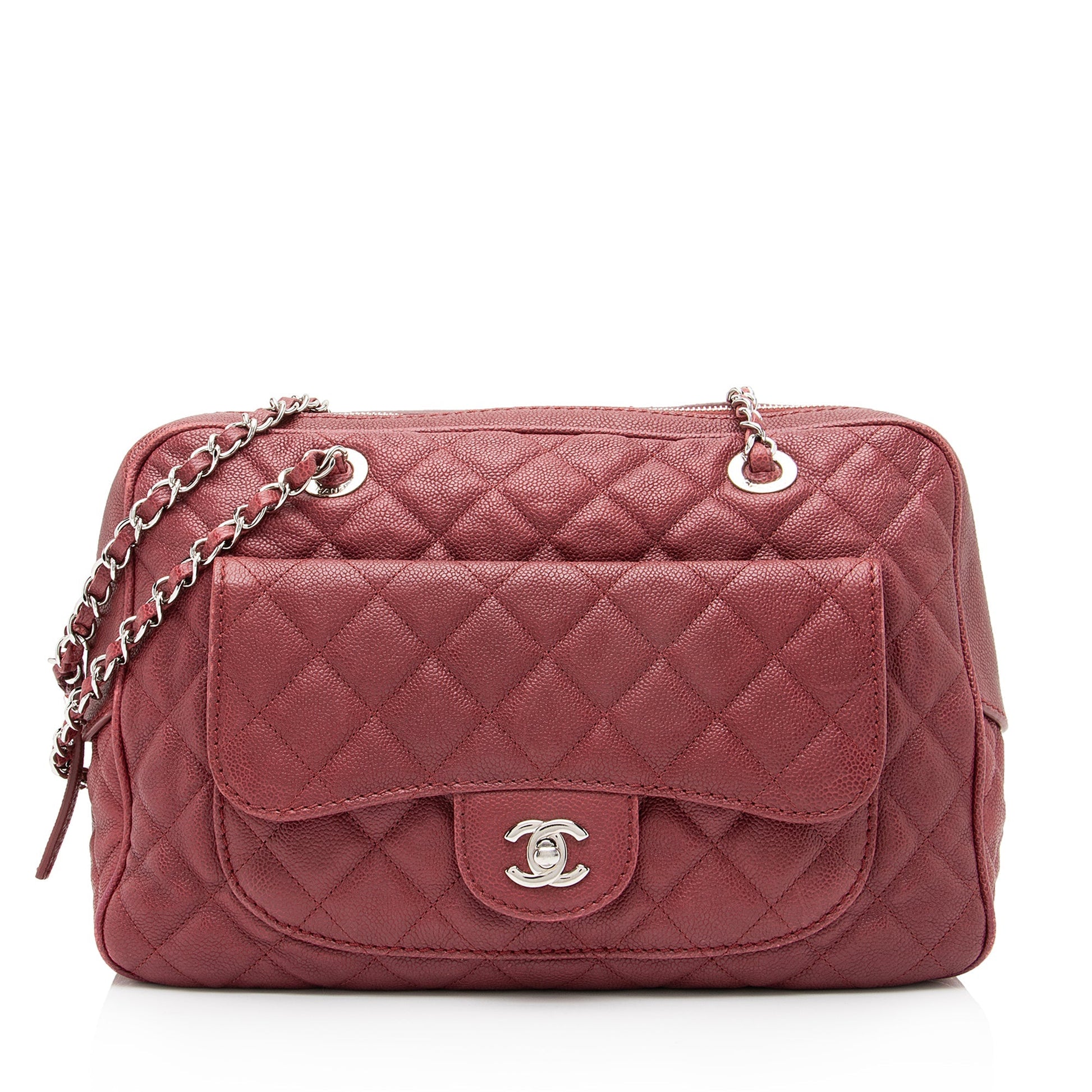 Chanel Caviar Paradoxal Camera SHF Leather Crossbody Bag