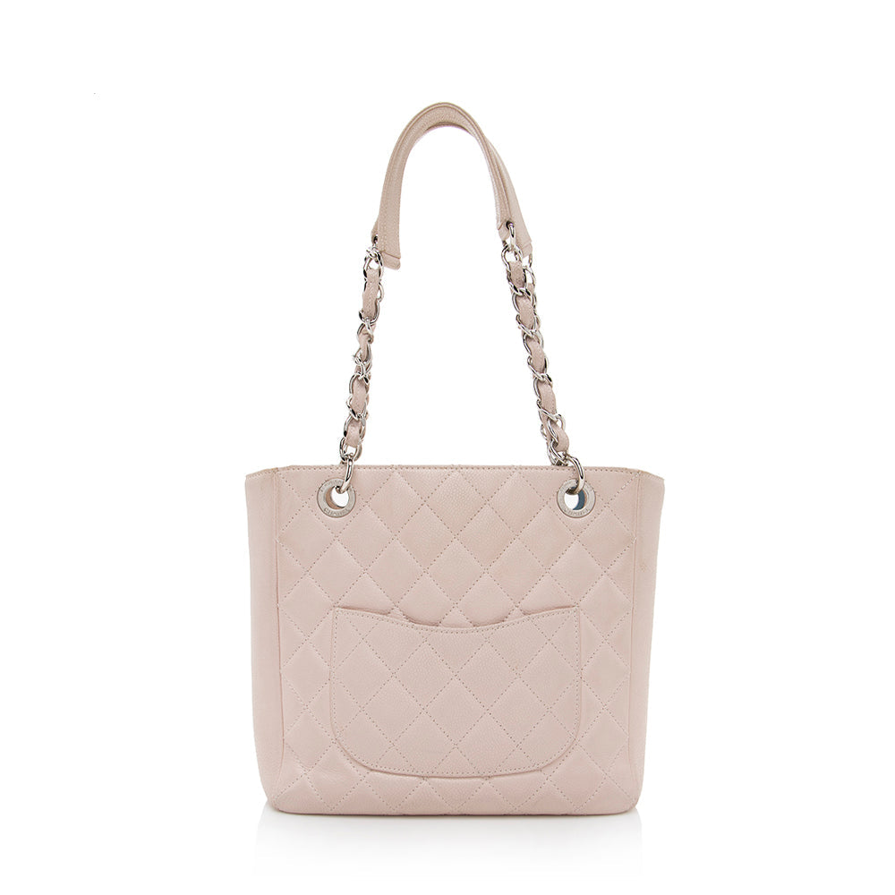 Chanel Caviar Petite Shopping SHF Leather Tote Bag