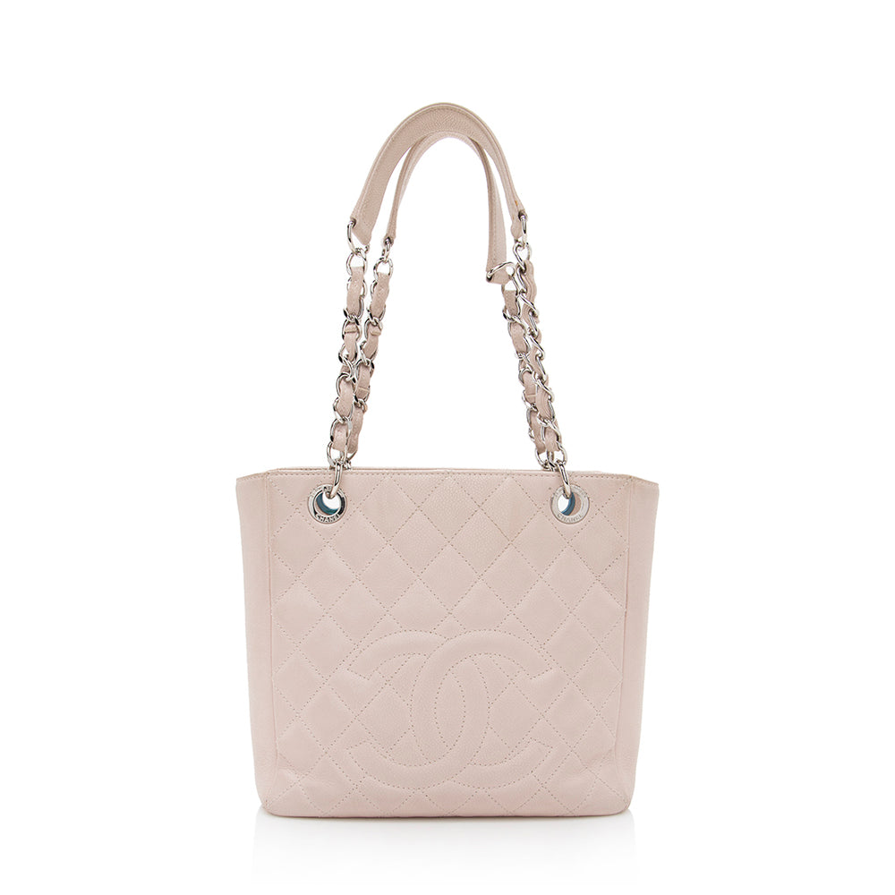 Chanel Caviar Petite Shopping SHF Leather Tote Bag
