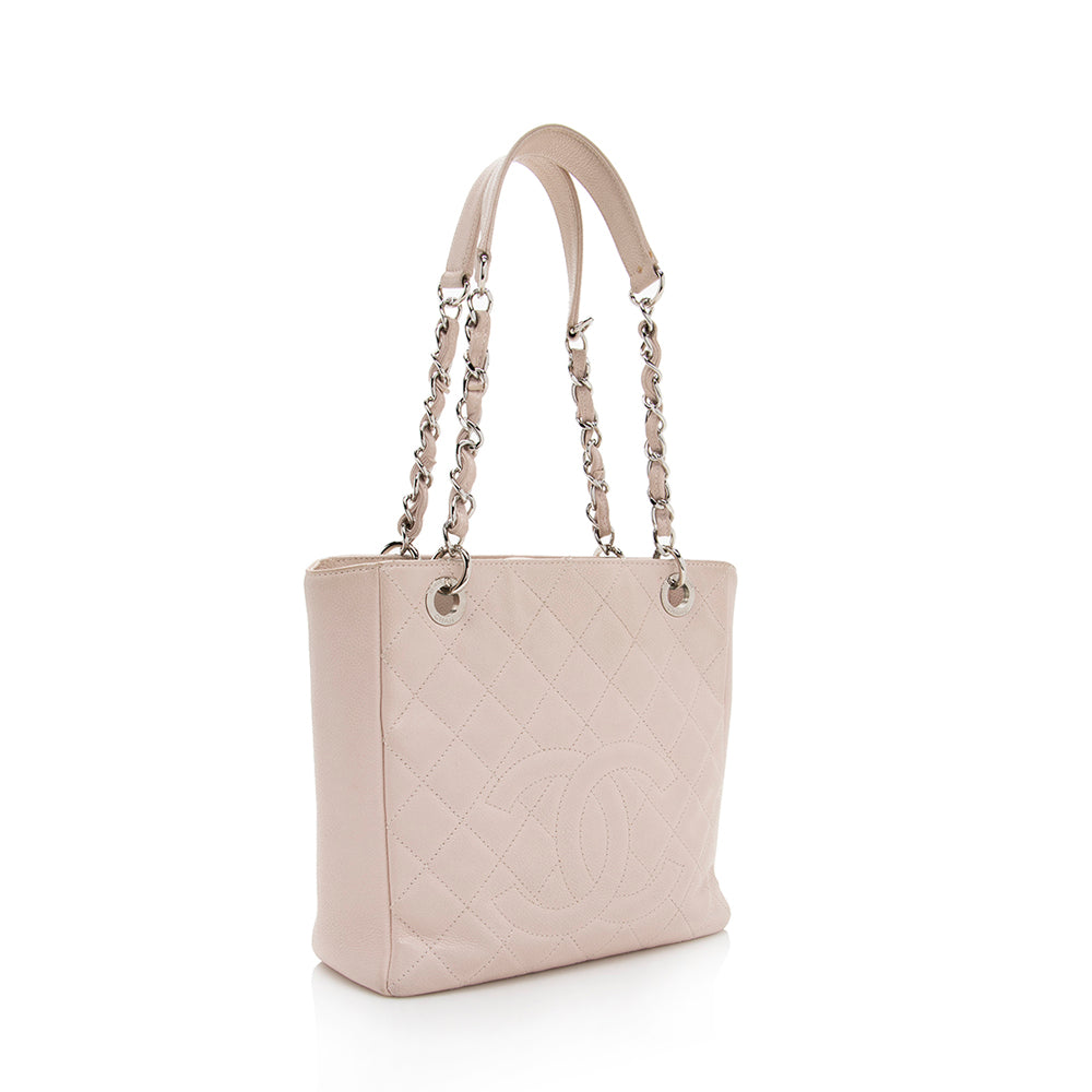 Chanel Caviar Petite Shopping SHF Leather Tote Bag