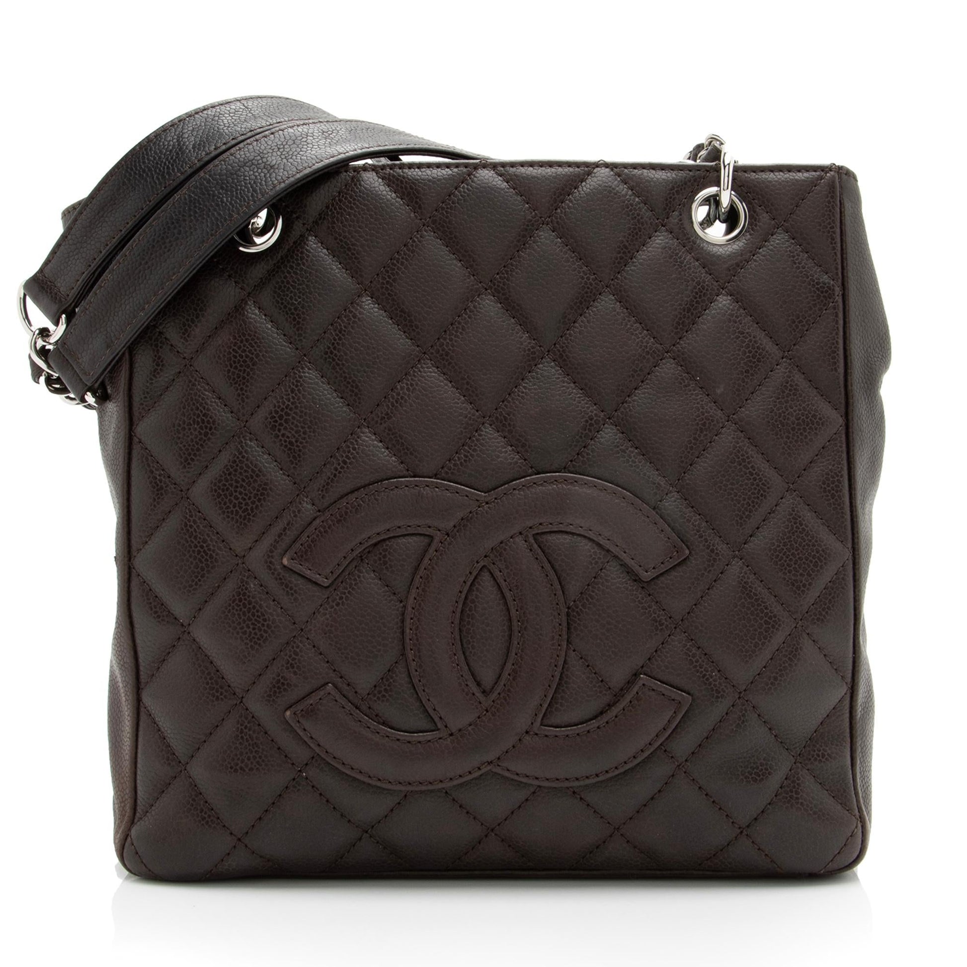 Chanel Caviar Petite Shopping SHF Leather Tote Bag 3