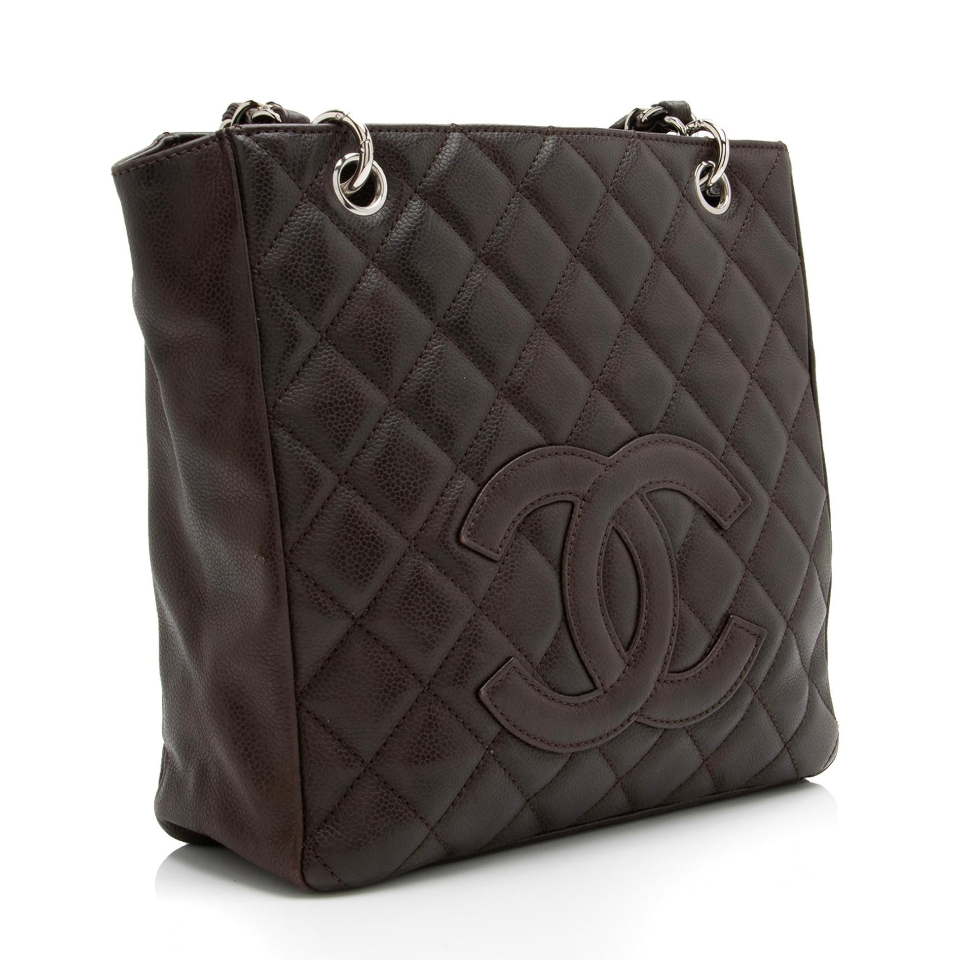 Chanel Caviar Petite Shopping SHF Leather Tote Bag 3