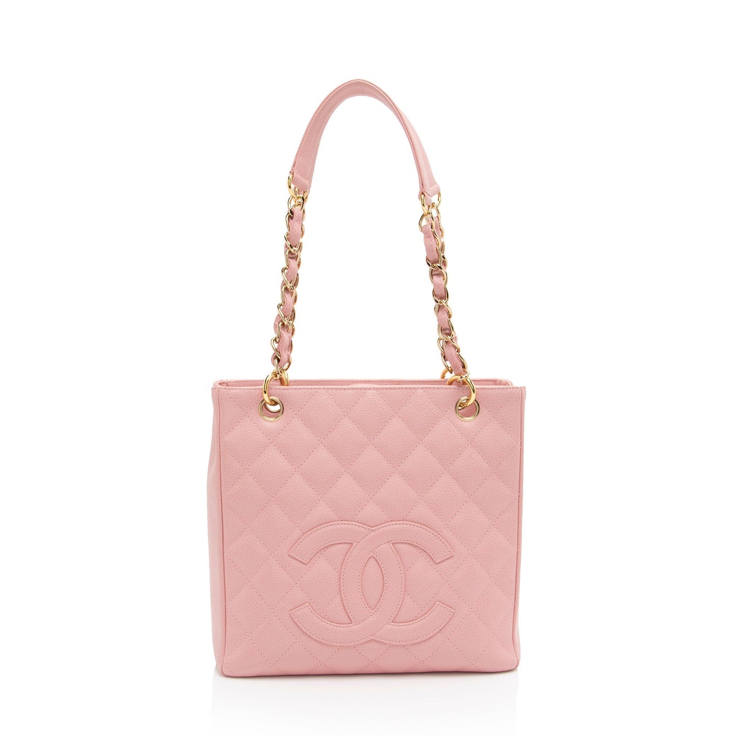 Chanel Caviar Petite Shopping SHF-ChQICD Leather Tote Bag