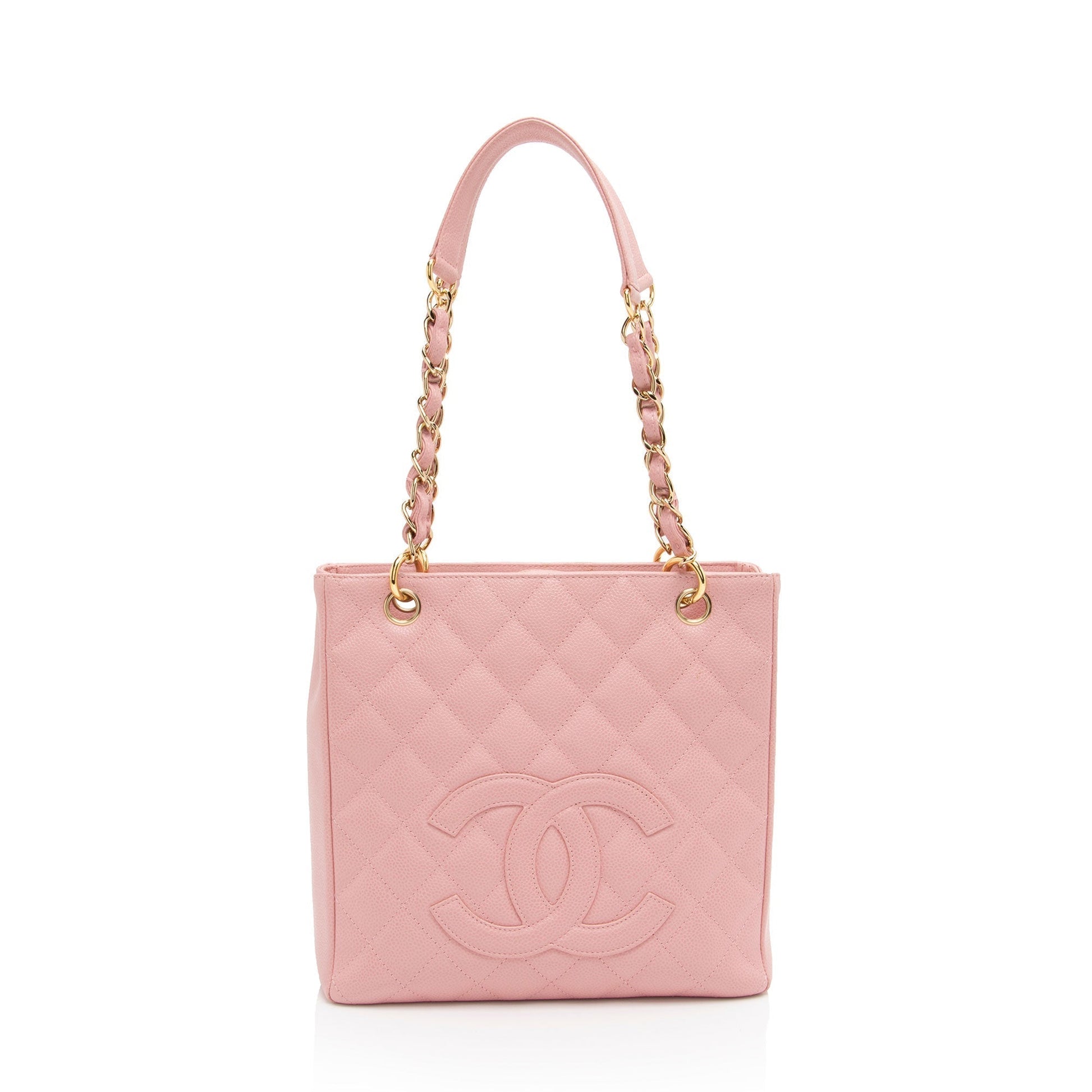 Chanel Caviar Petite Shopping SHF-ChQICD Leather Tote Bag