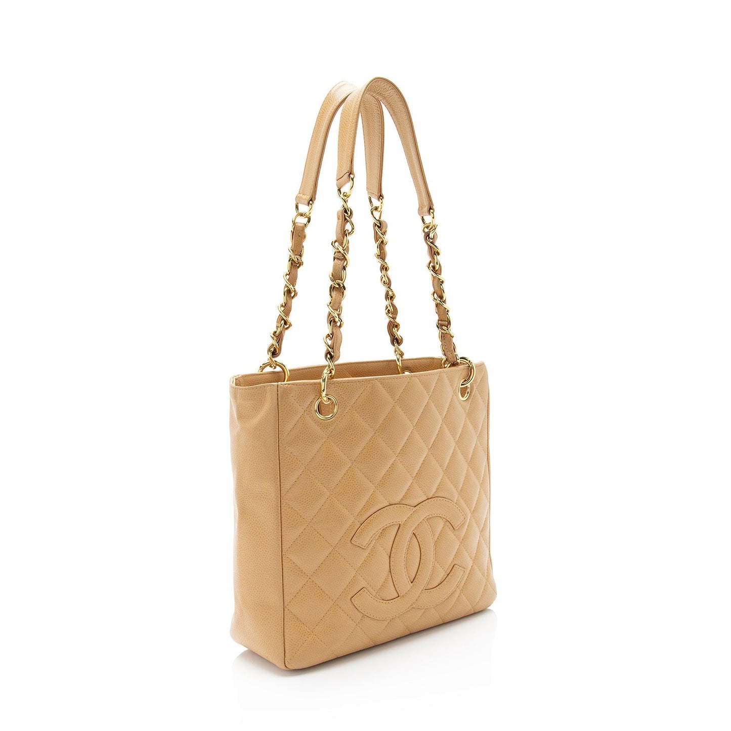 Chanel Caviar Leather Petite Shopping Tote (SHF-r BgB)