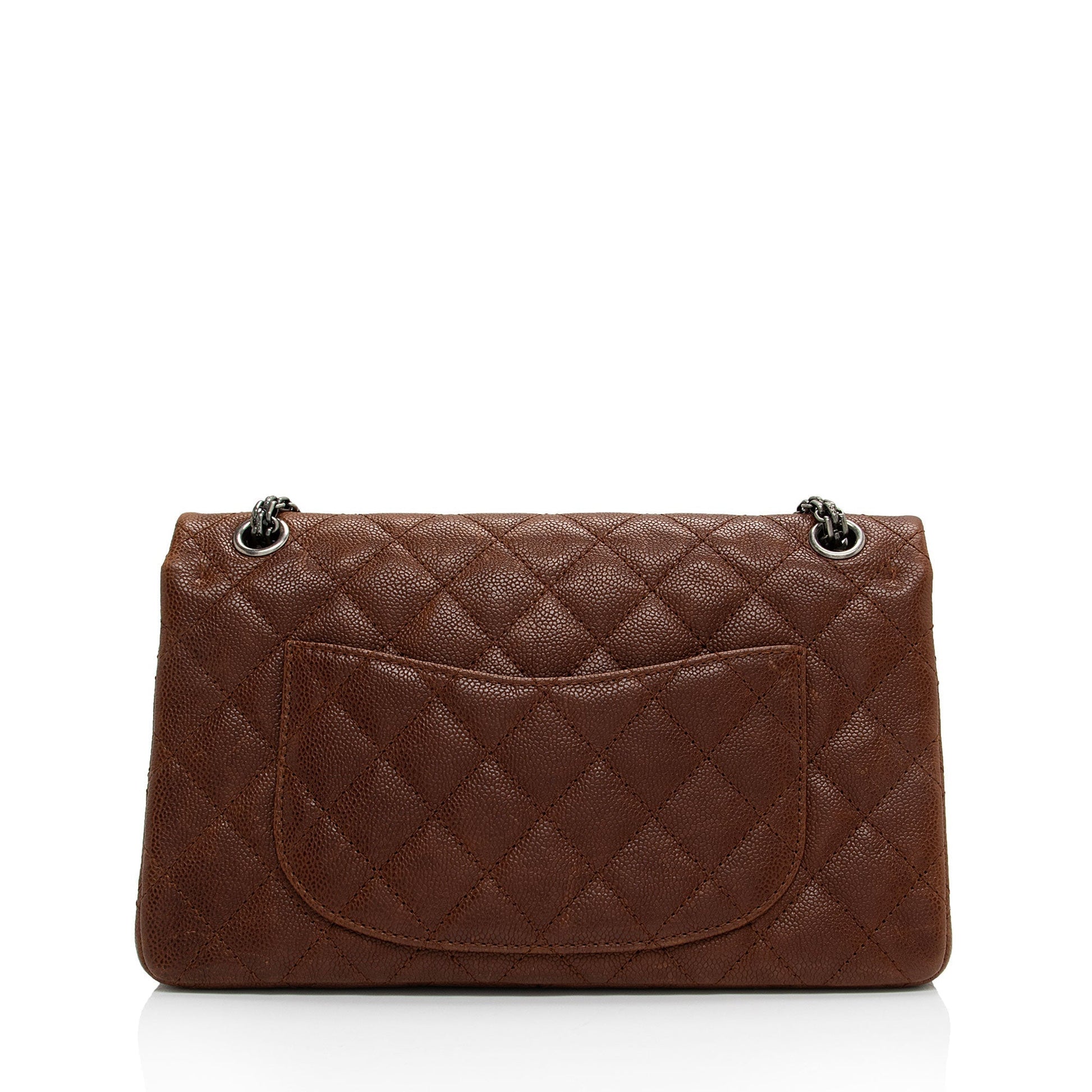Chanel Caviar Reissue 225 Double Flap SHF-gheQo9 Leather Shoulder Bag