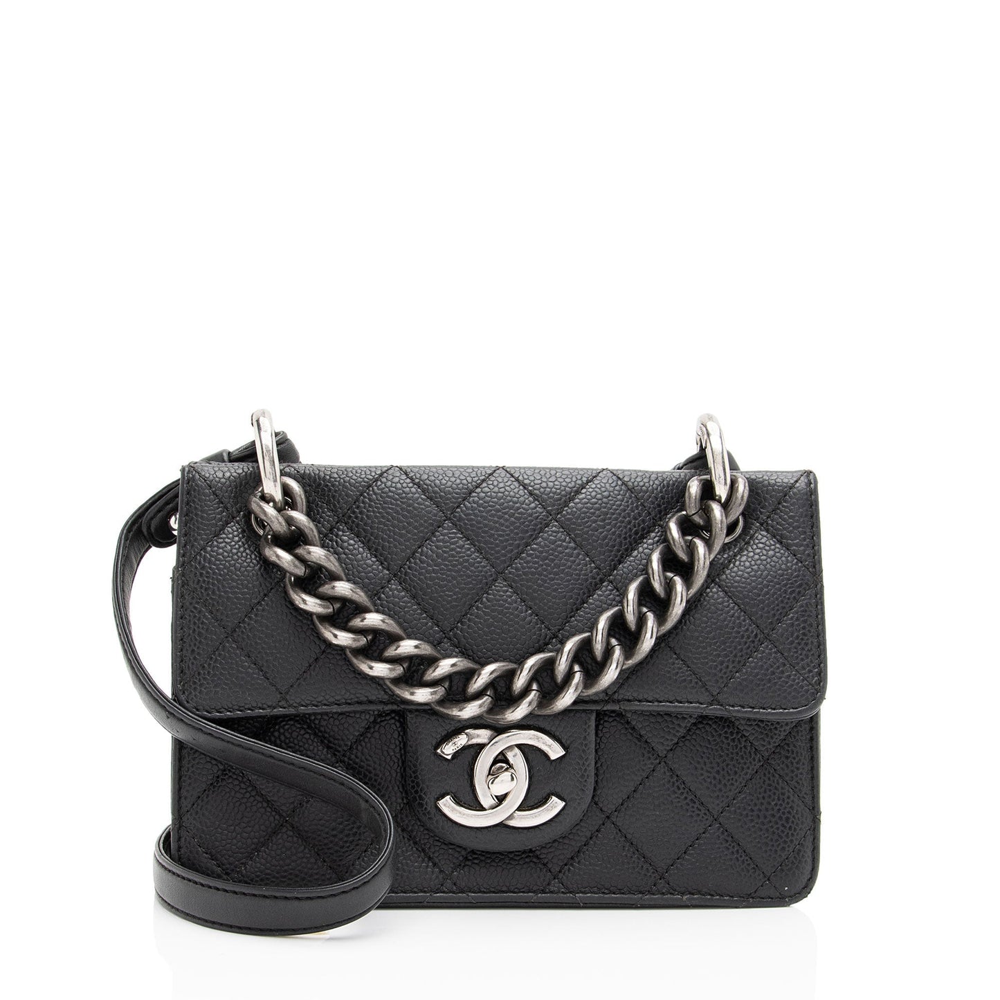 Chanel Caviar Retro Class Flap SHF-W9Q8I9 Small Leather Shoulder Bag