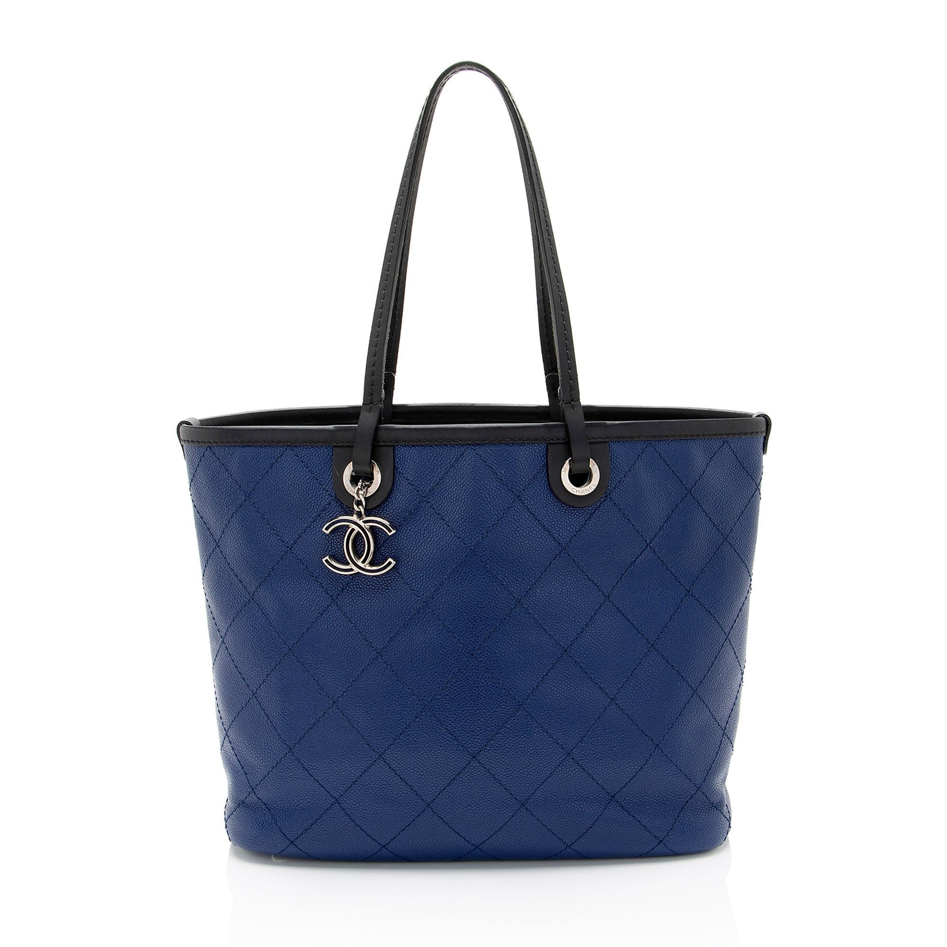 Chanel Caviar Shopping Fever Small Leather Tote Bag