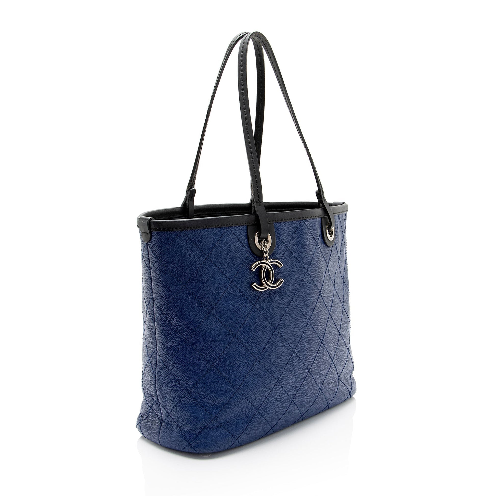 Chanel Caviar Shopping Fever Small Leather Tote Bag