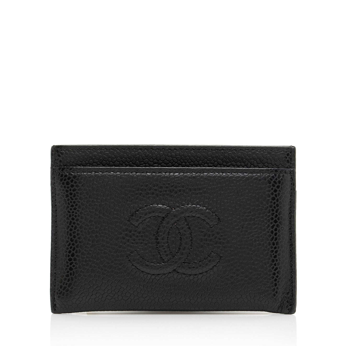 Chanel Caviar Timeless CC Card Holder SHF-ZV9jZJ Leather Wallet Case
