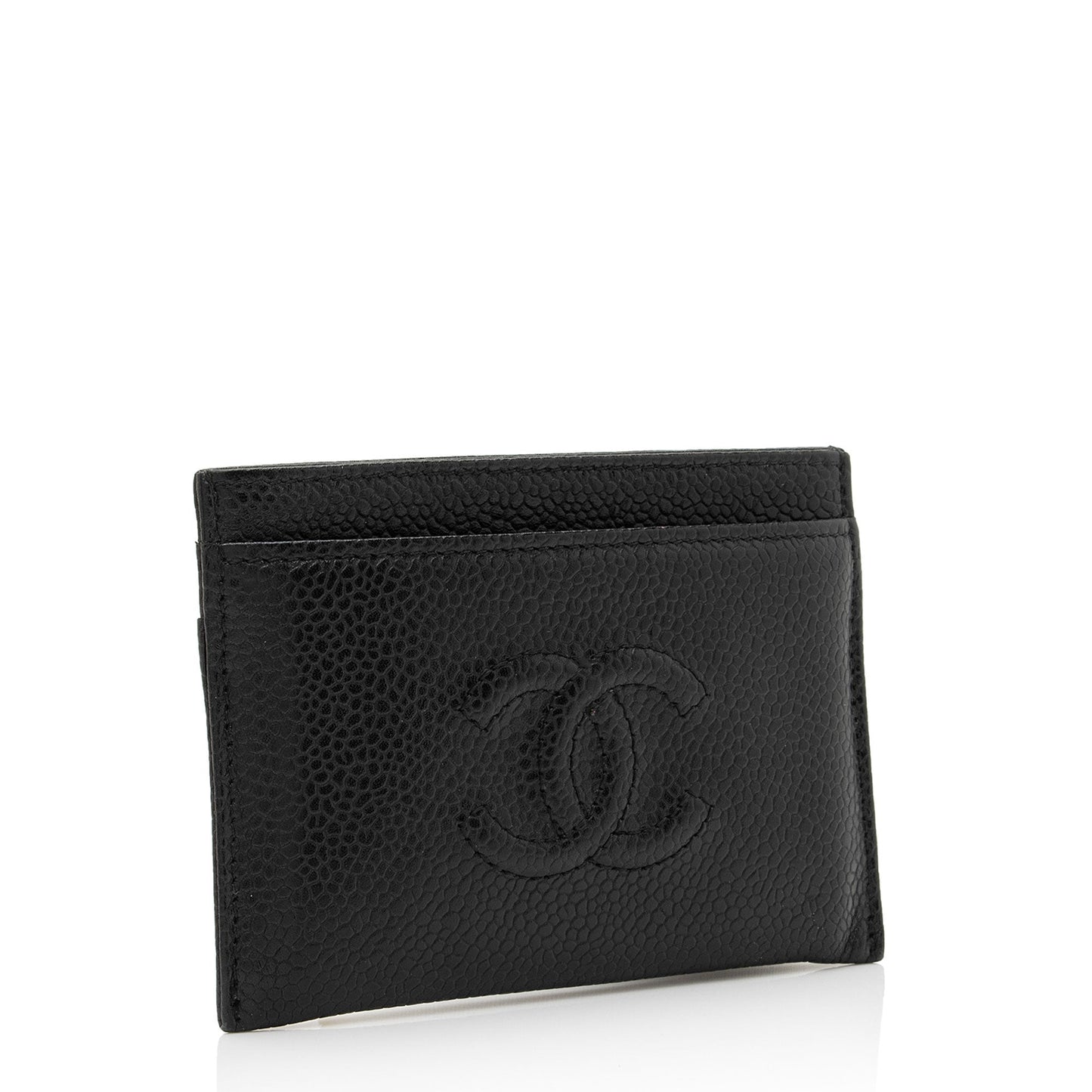 Chanel Caviar Timeless CC Card Holder SHF-ZV9jZJ Leather Wallet Case