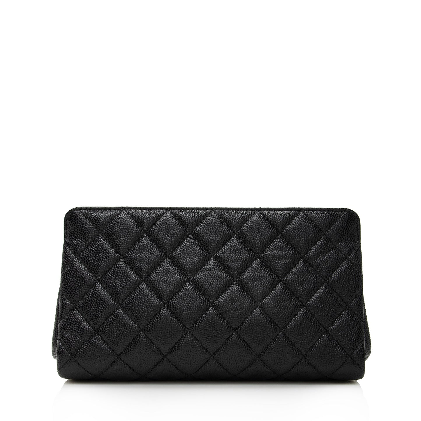 Chanel Caviar Timeless CC Frame SHF Leather Clutch Bag