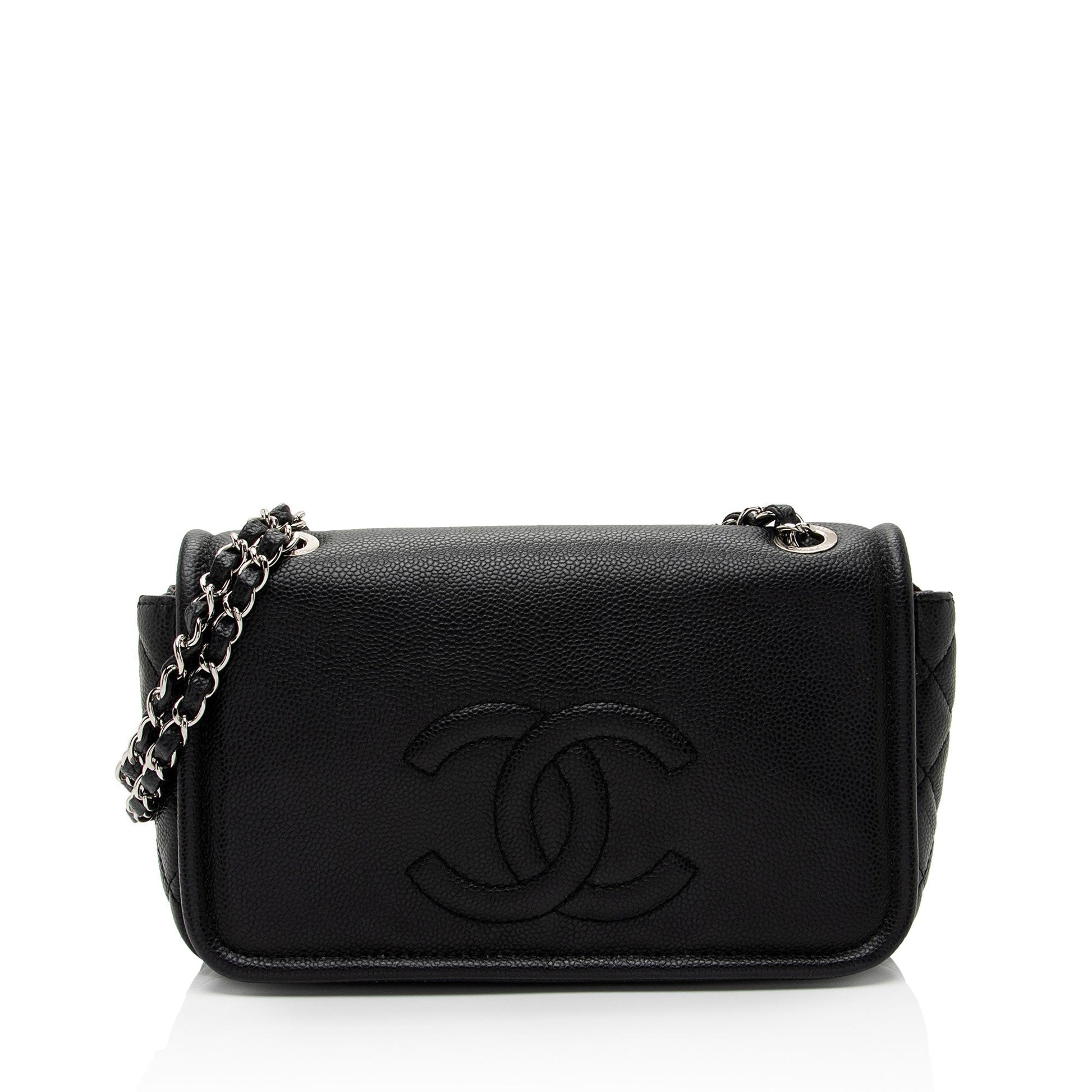 Chanel Caviar Timeless CC Flap SHF-yaWfvq Leather Shoulder Bag