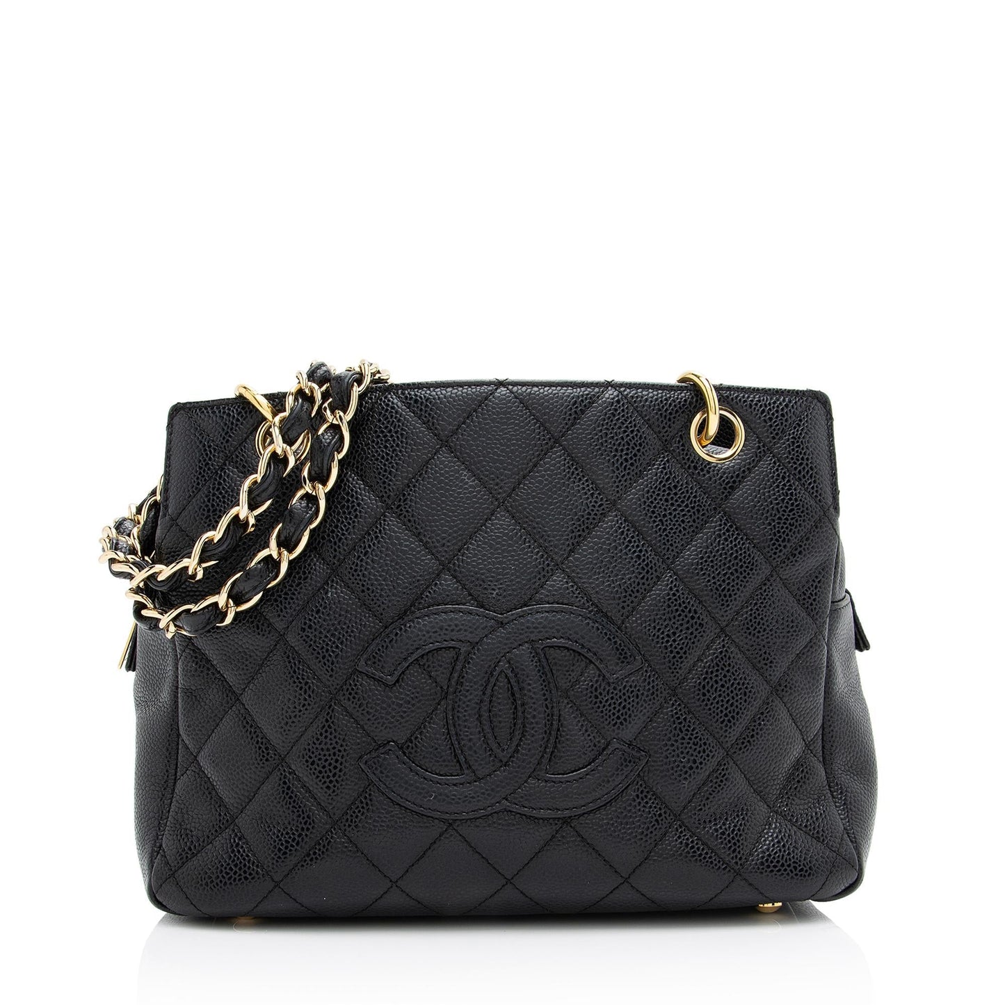 Chanel Caviar Timeless CC Petite SHF Leather Tote Bag