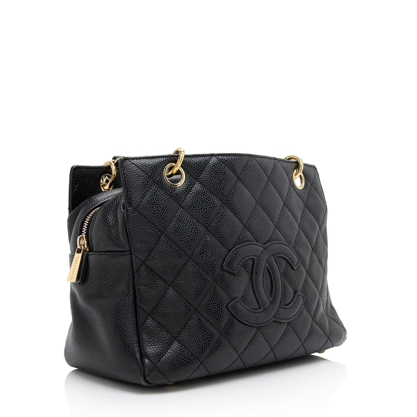 Chanel Caviar Timeless CC Petite SHF Leather Tote Bag