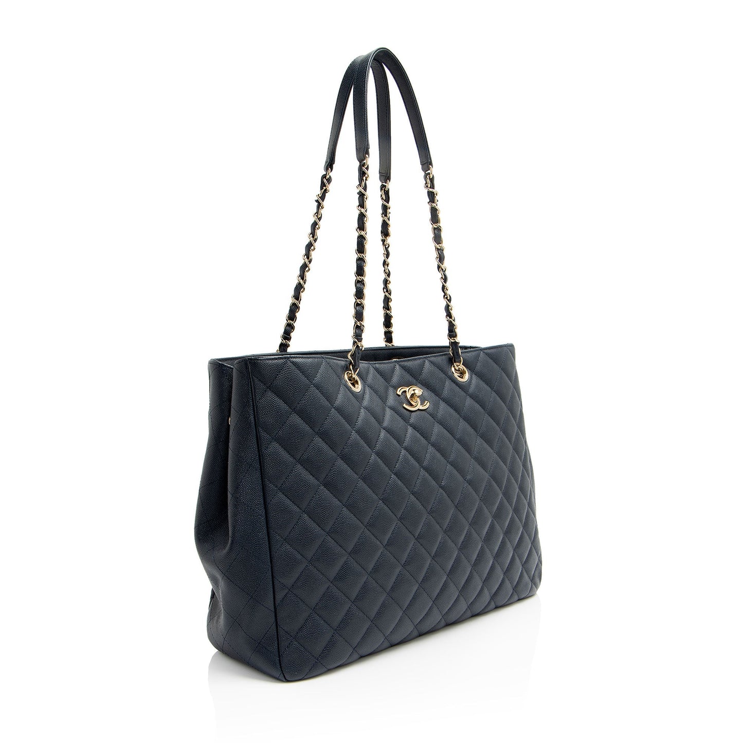 Chanel Caviar CC Shopping Leather Tote Bag