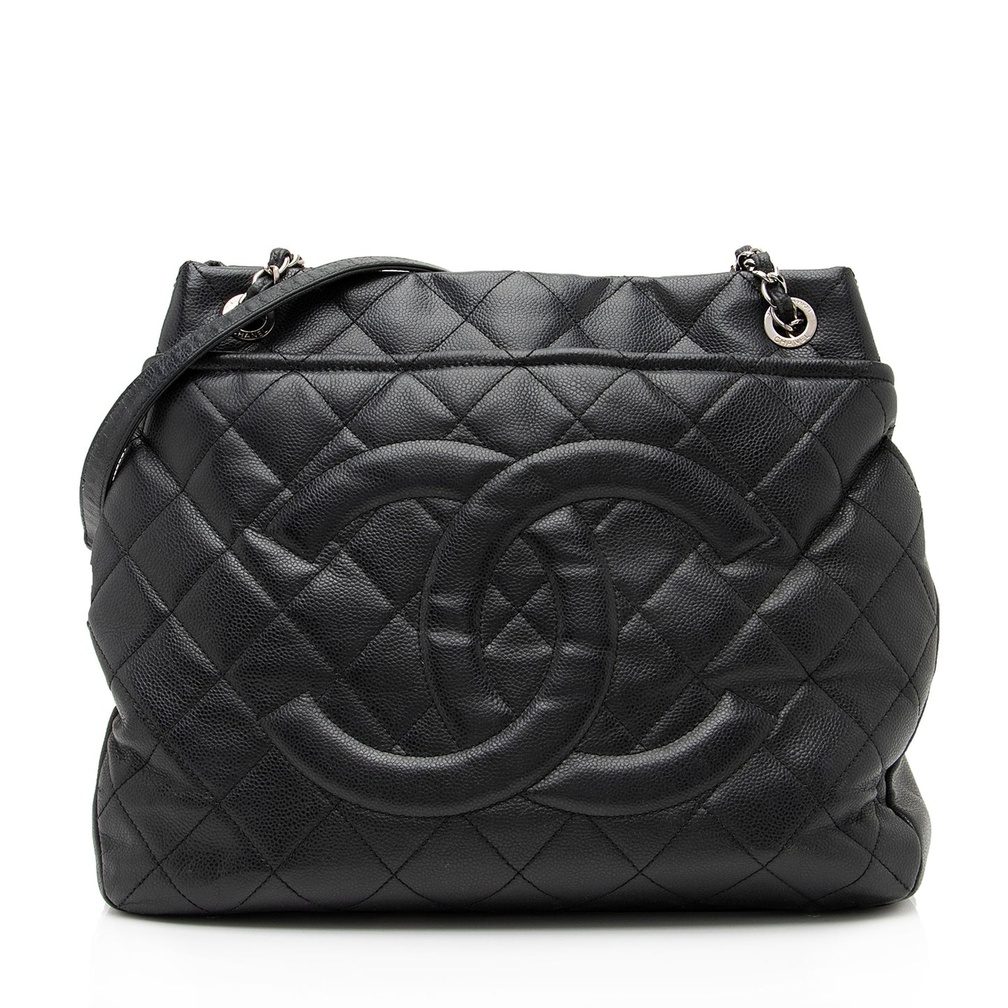 Chanel Caviar Timeless CC Soft SHF Leather Tote Bag