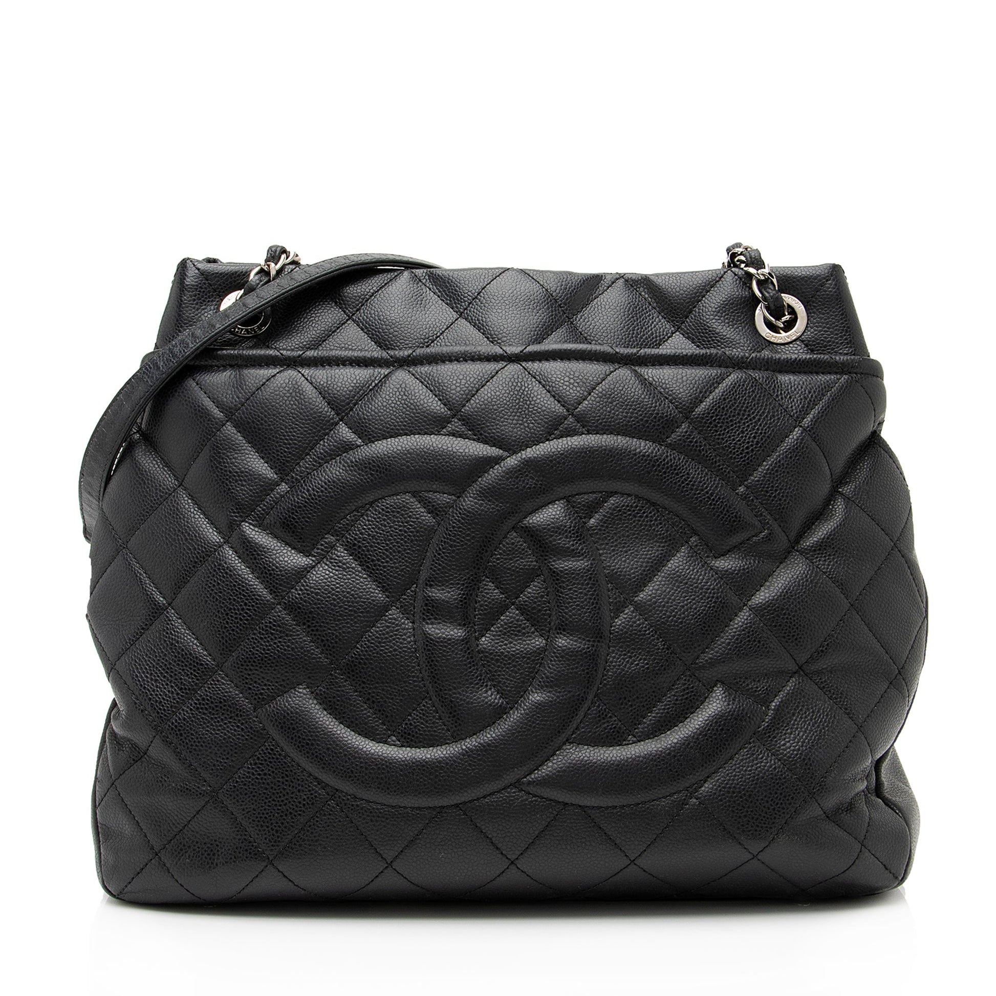 Chanel Caviar Timeless CC Soft SHF Leather Tote Bag