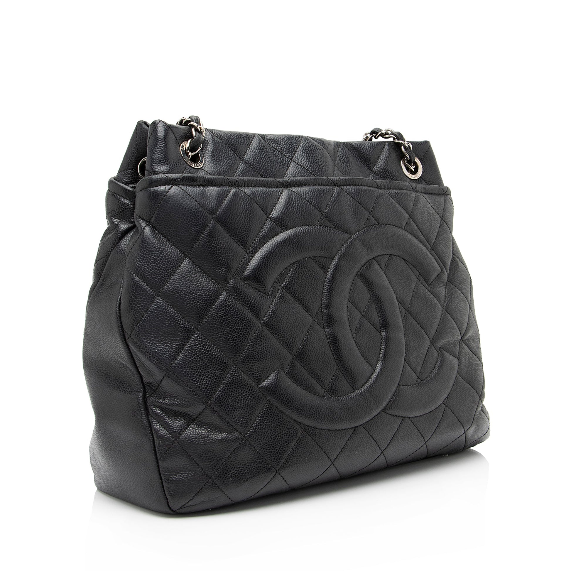 Chanel Caviar Timeless CC Soft SHF Leather Tote Bag