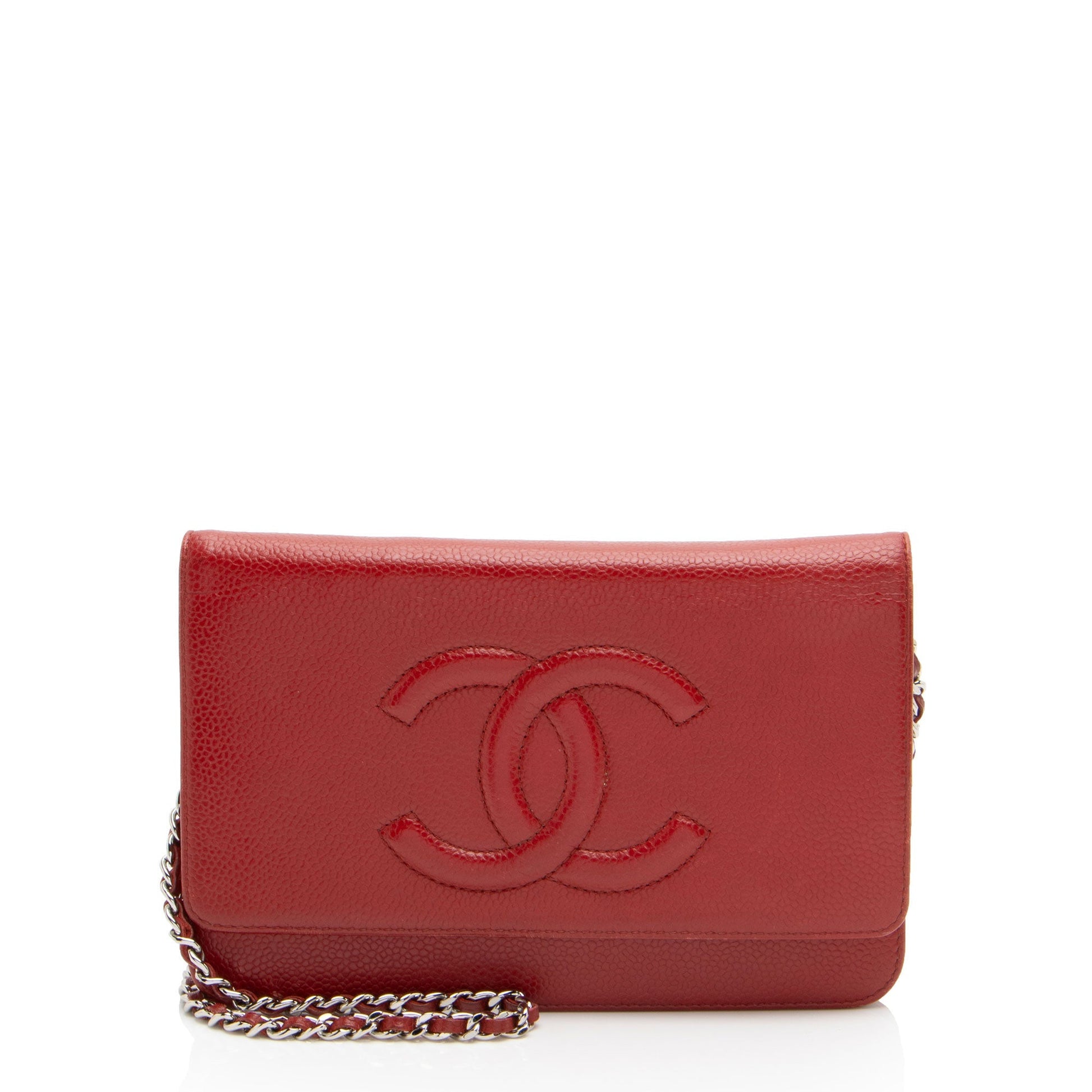 Chanel Caviar Timeless CC on SHF-HMJvRT Leather Wallet Case