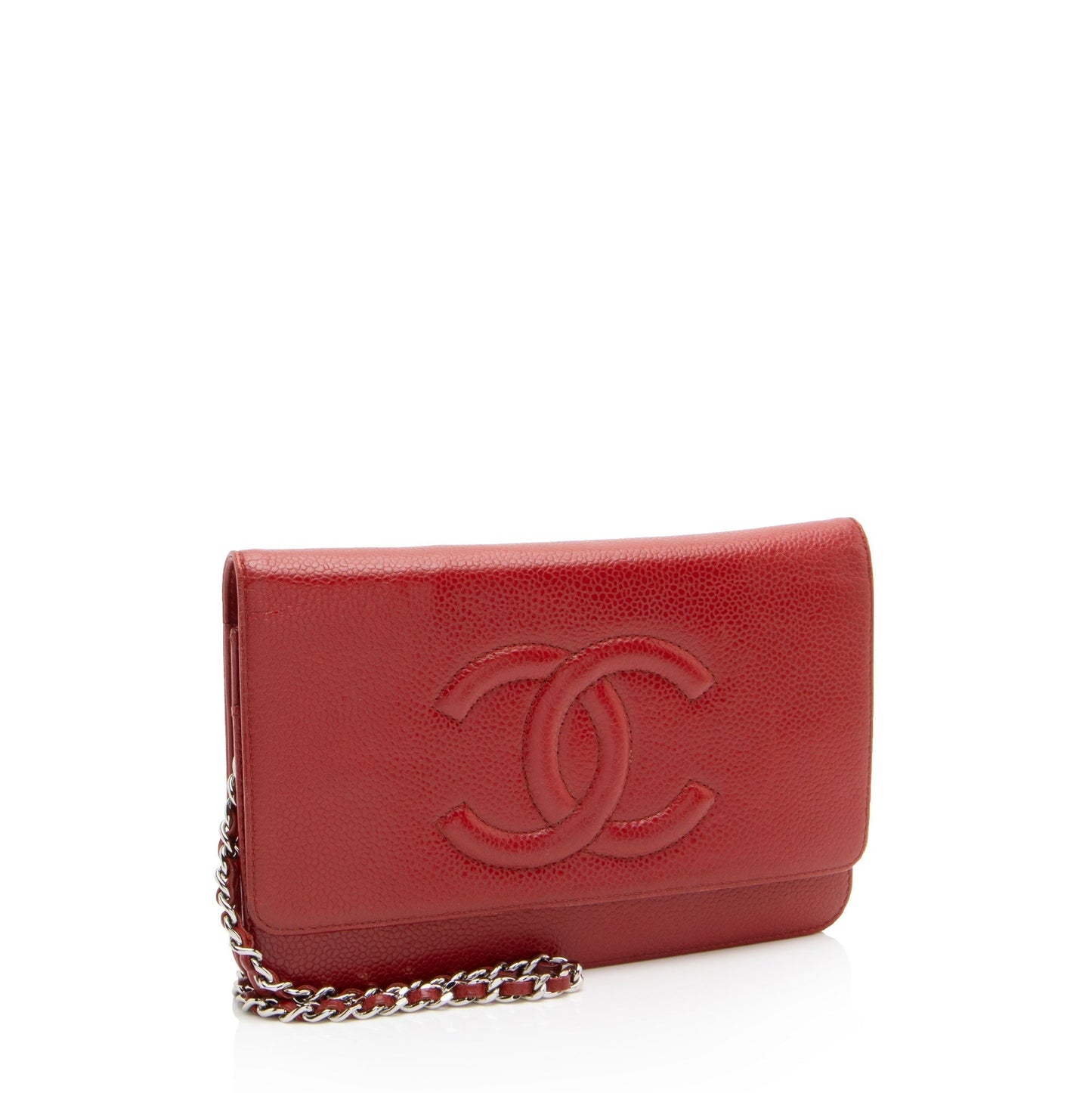 Chanel Caviar Leather Timeless CC Wallet on Chain (SHF-HMJvRT)