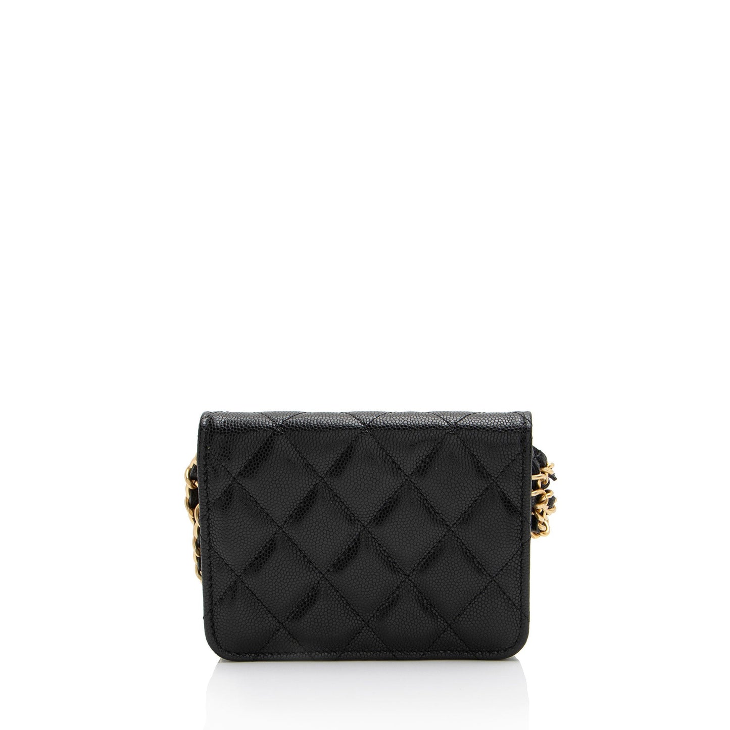 Chanel Caviar Twist You Buttons Belt Leather