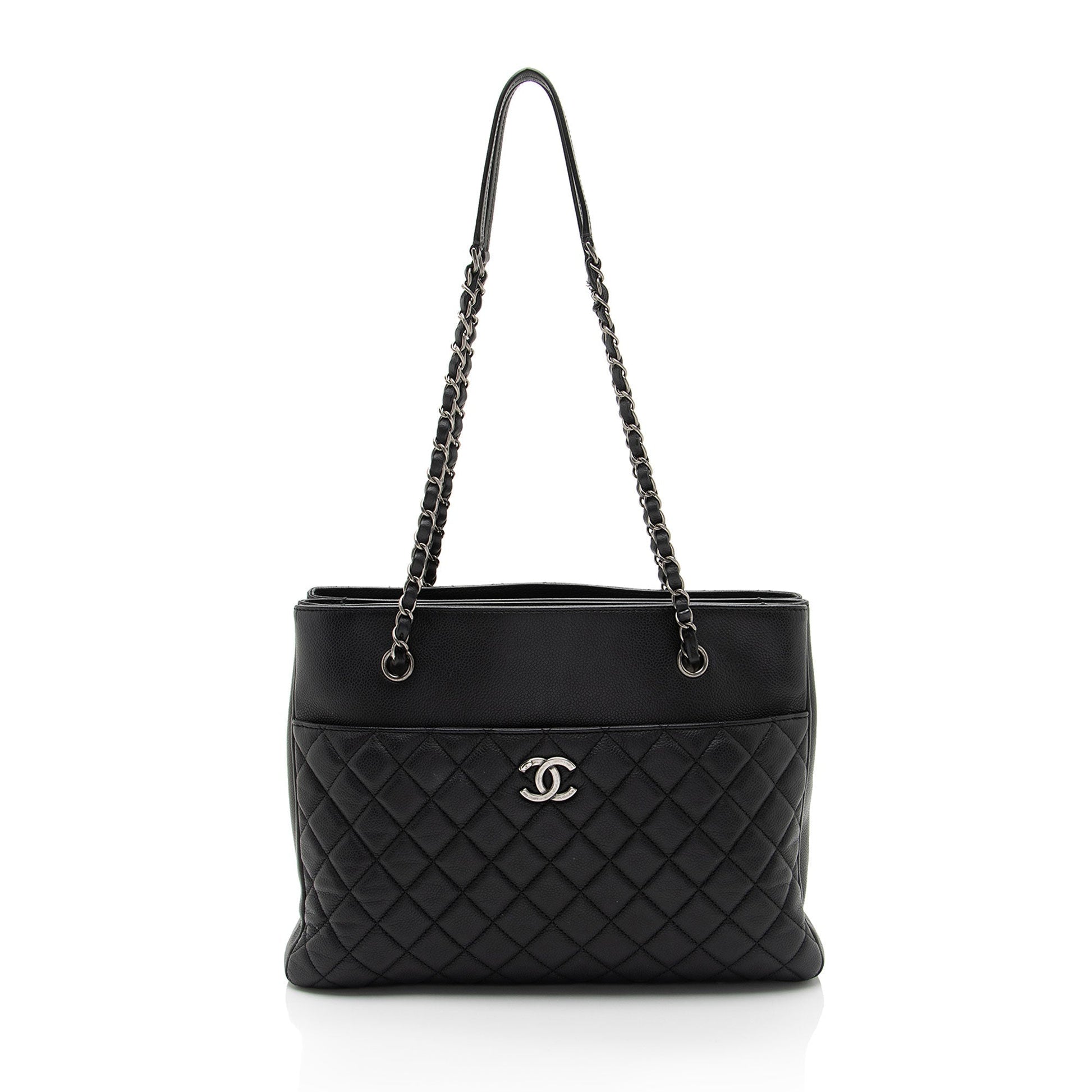 Chanel Caviar Urban Companion SHF-nAN9Fg Leather Tote Bag