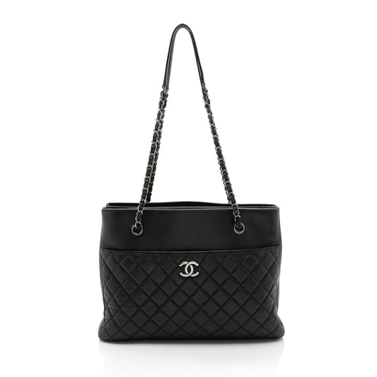 Chanel Caviar Urban Companion SHF-nAN9Fg Leather Tote Bag