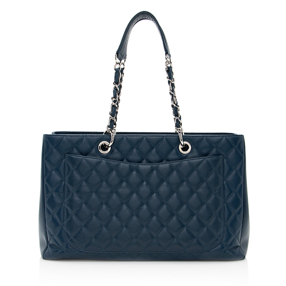 Chanel Caviar XL Grand Shopping SHF Leather Tote Bag