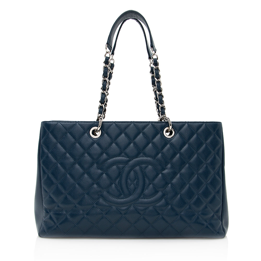 Chanel Caviar XL Grand Shopping SHF Leather Tote Bag