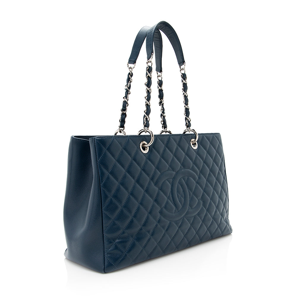 Chanel Caviar XL Grand Shopping SHF Leather Tote Bag