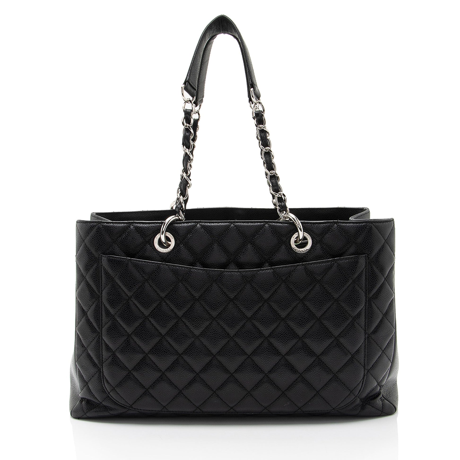 Chanel Caviar XL Grand Shopping SHF-Bb5Ogy Leather Tote Bag