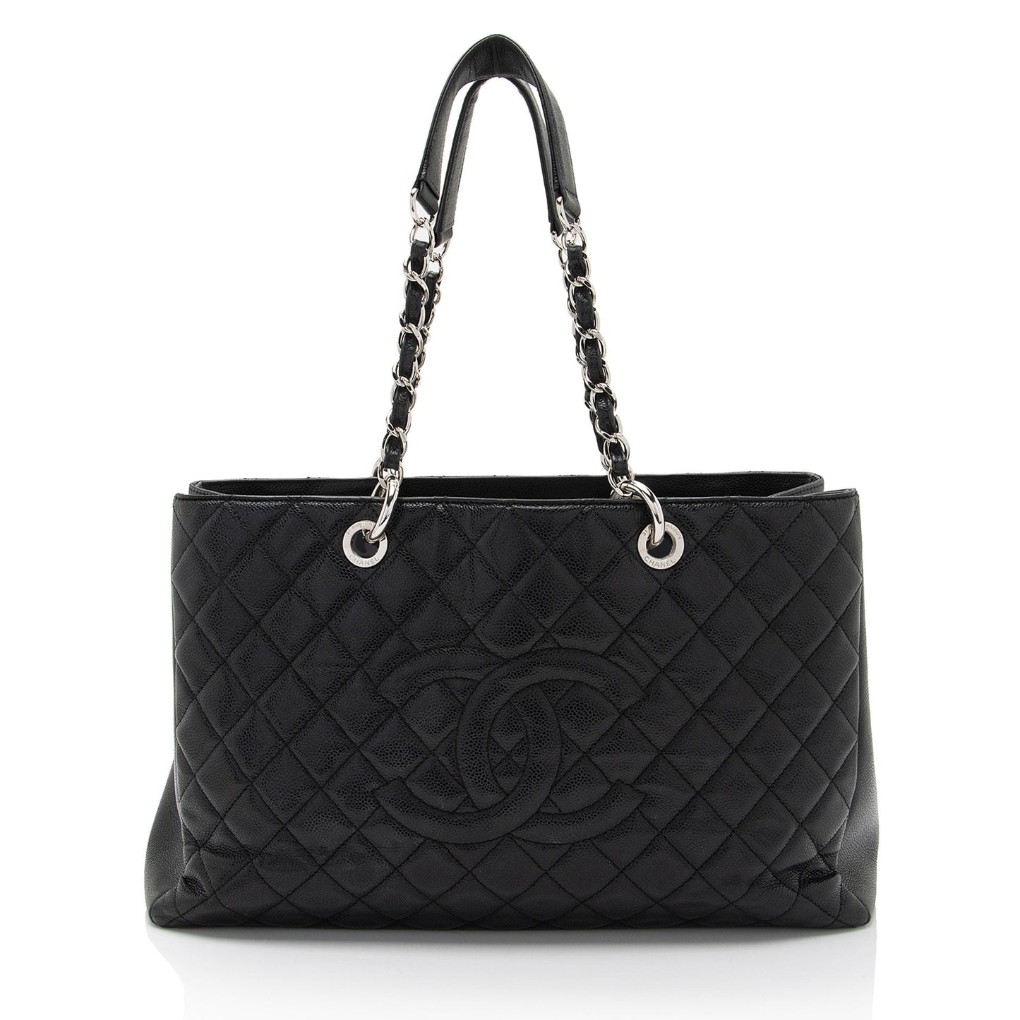 Chanel Caviar XL Grand Shopping SHF-Bb5Ogy Leather Tote Bag