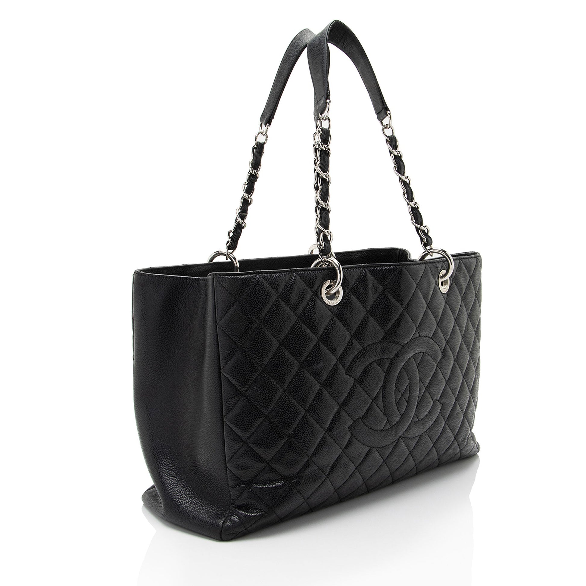 Chanel Caviar XL Grand Shopping SHF-Bb5Ogy Leather Tote Bag