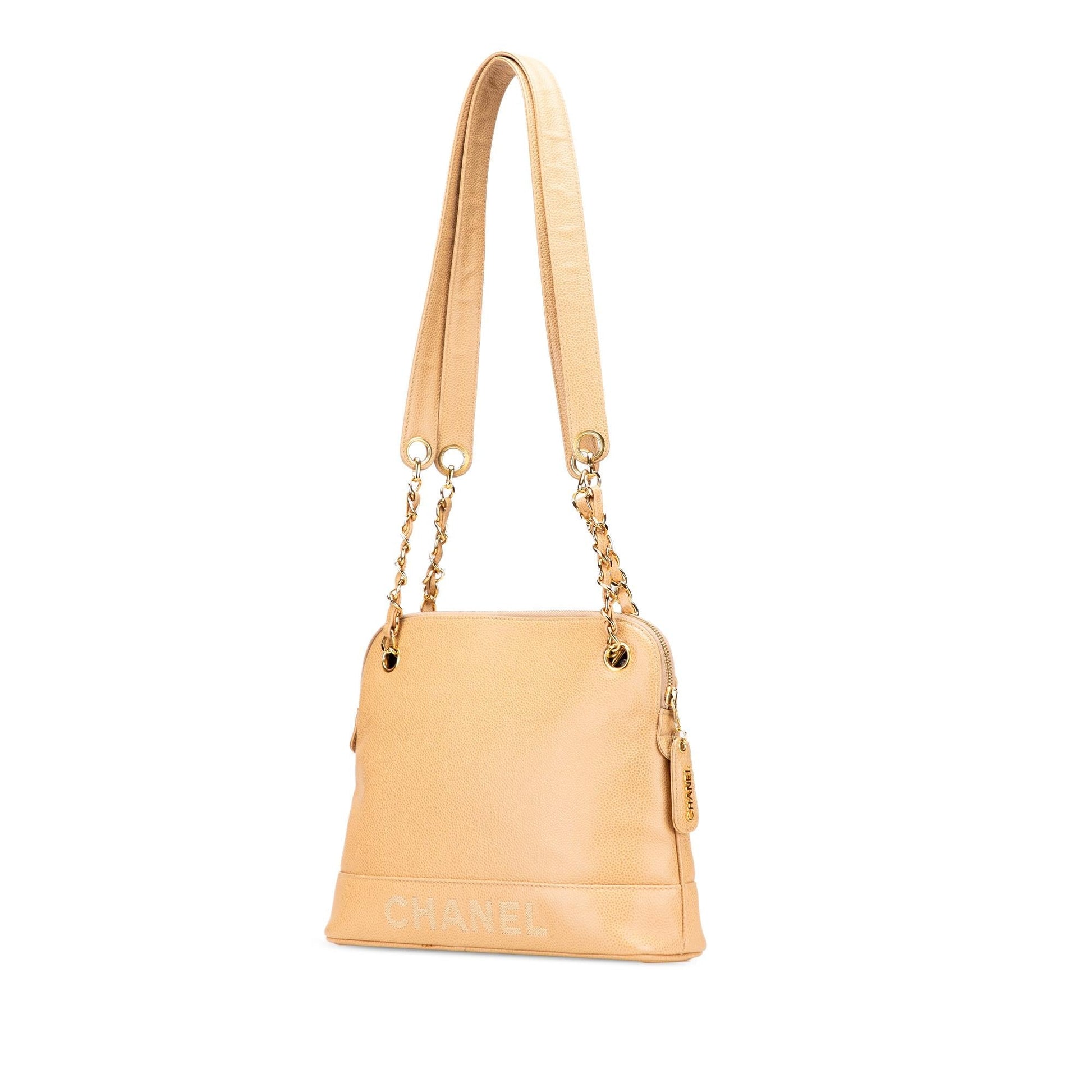 Chanel Caviar Logo Shoulder Bag