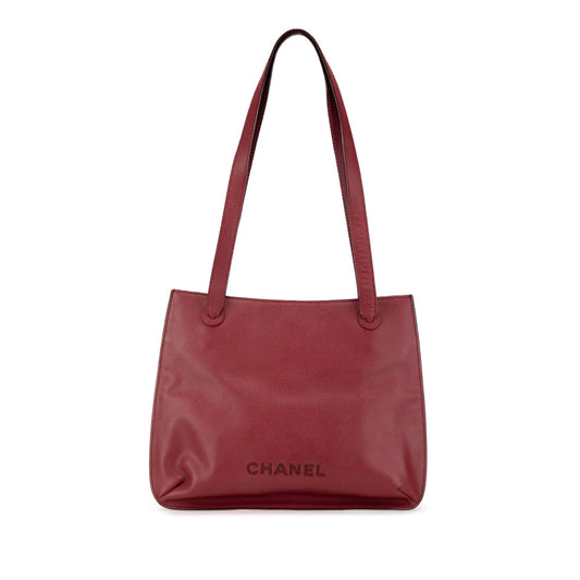 Chanel Caviar Logo Tote Bag