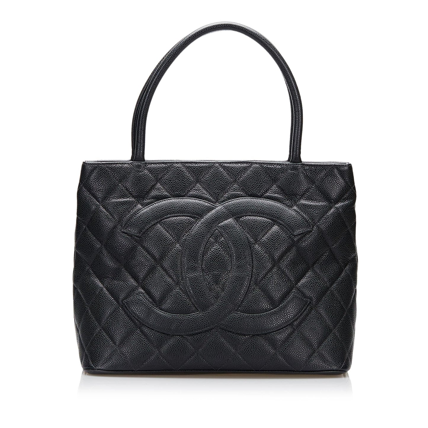 Chanel Caviar Medallion SHG Tote Bag Bag Shg