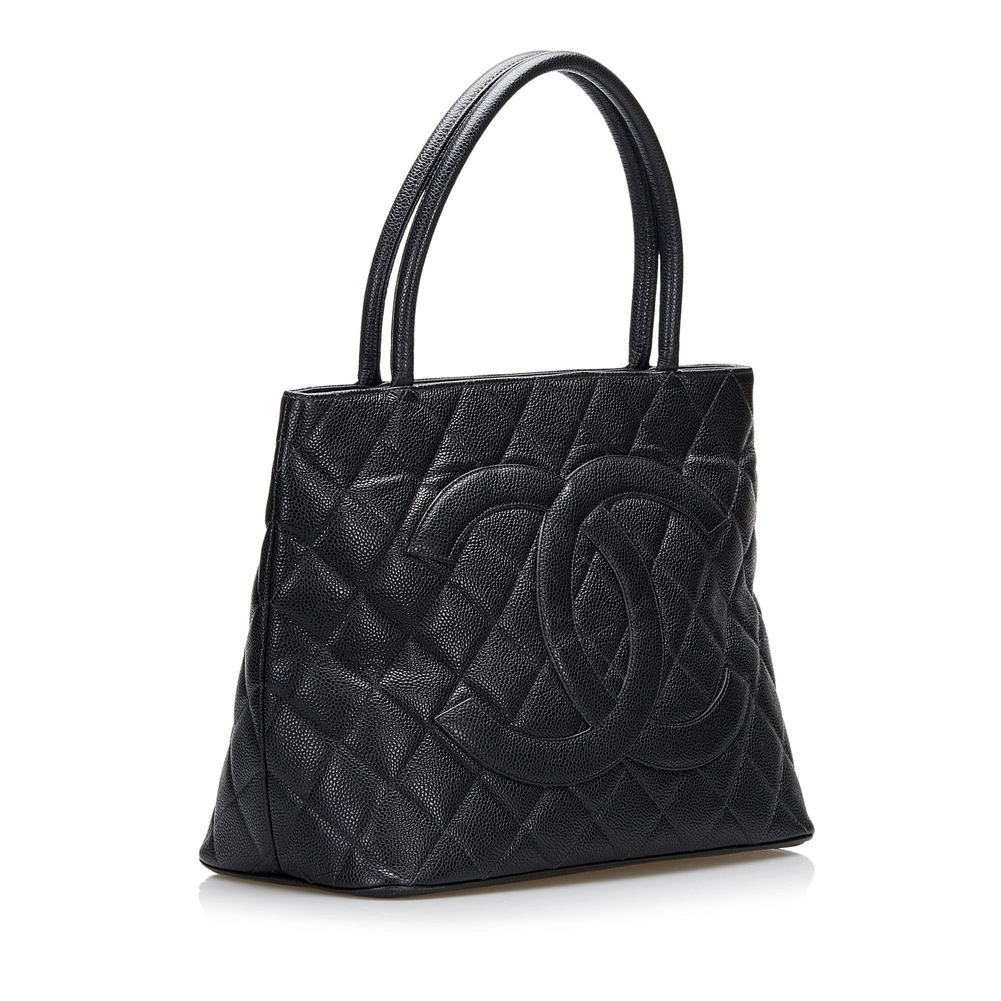 Chanel Caviar Medallion SHG Tote Bag Bag Shg
