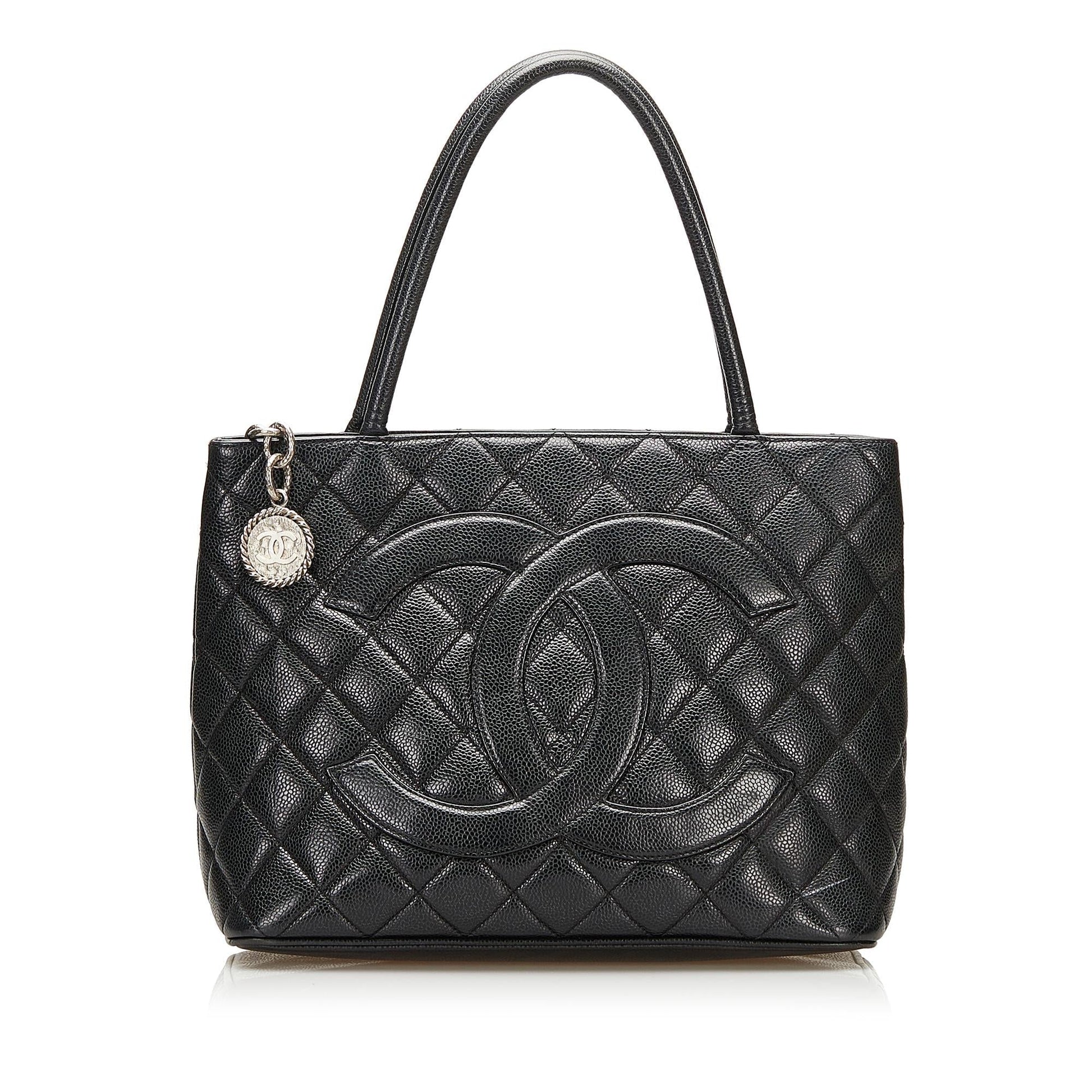 Chanel Caviar Medallion SHG Tote Bag Tote Shg