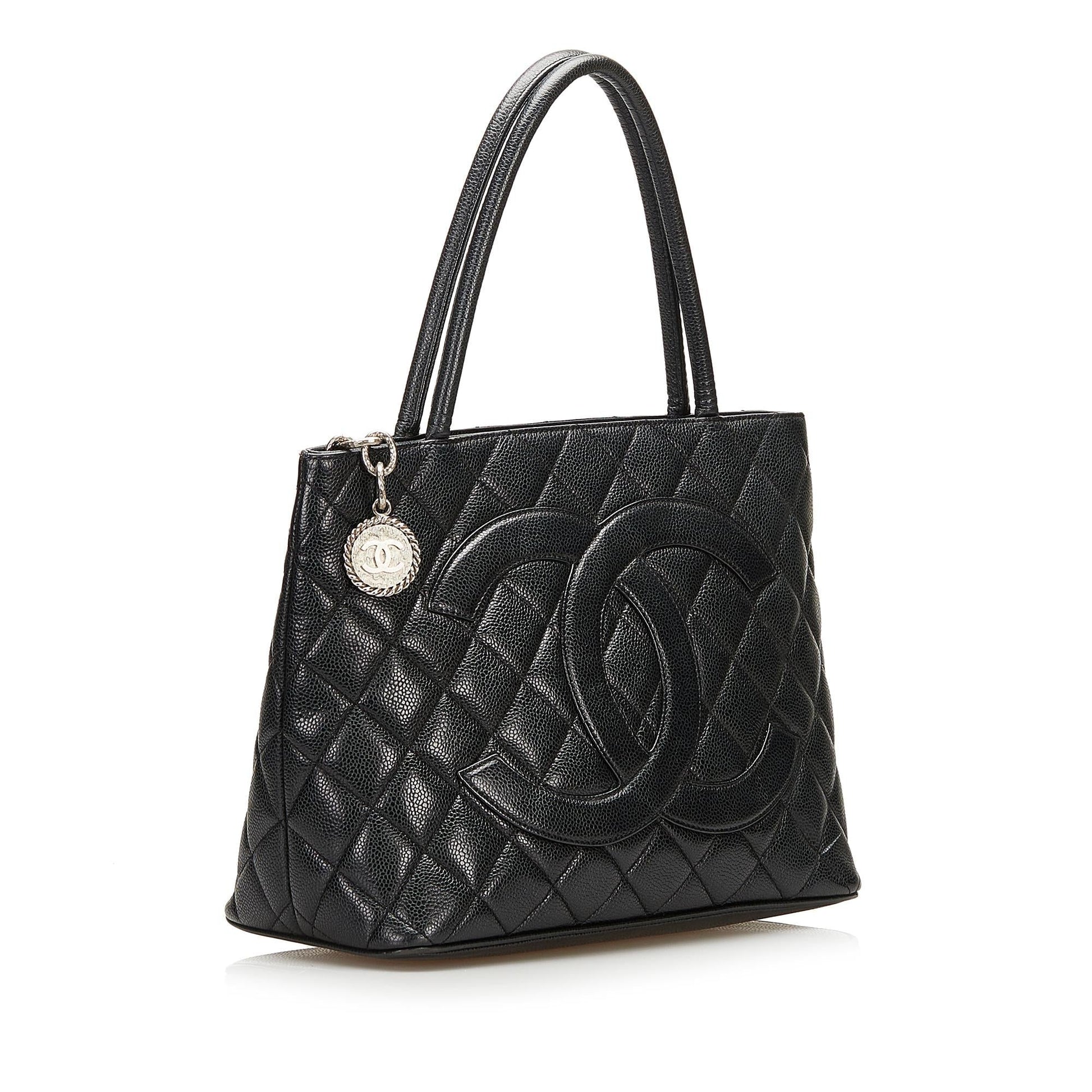 Chanel Caviar Medallion SHG Tote Bag Tote Shg