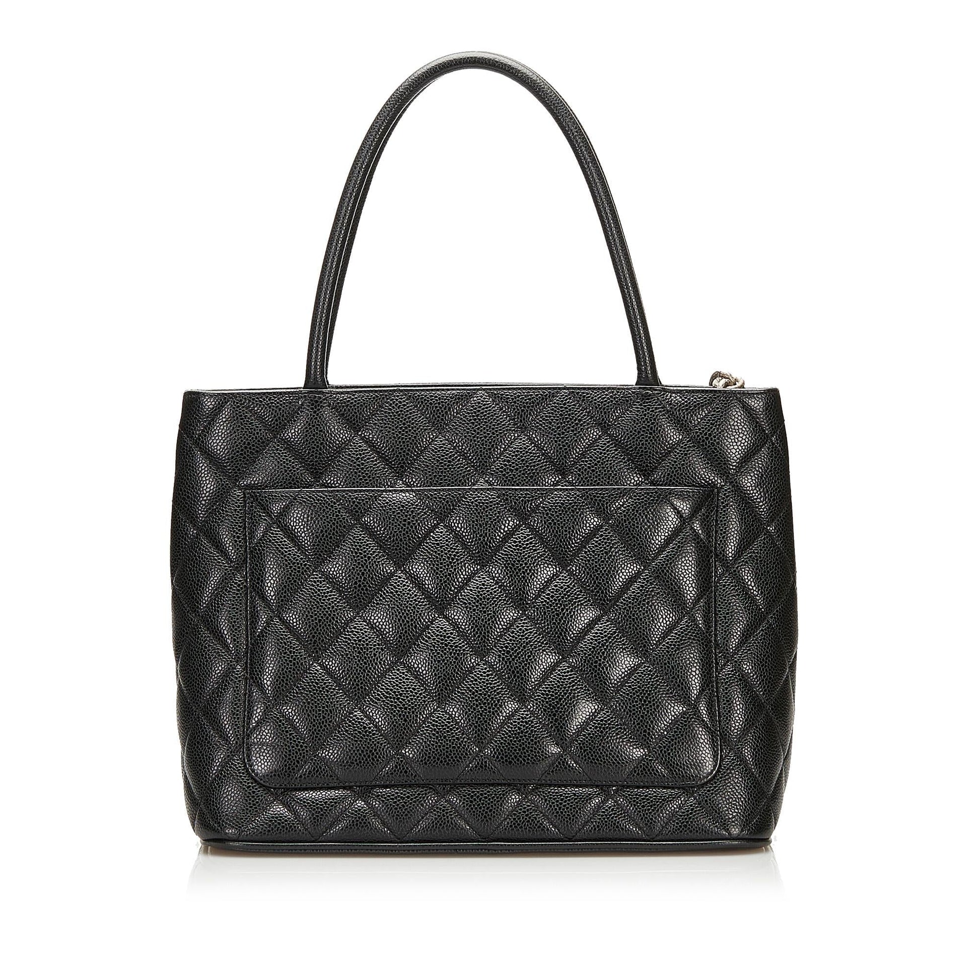 Chanel Caviar Medallion SHG Tote Bag 4