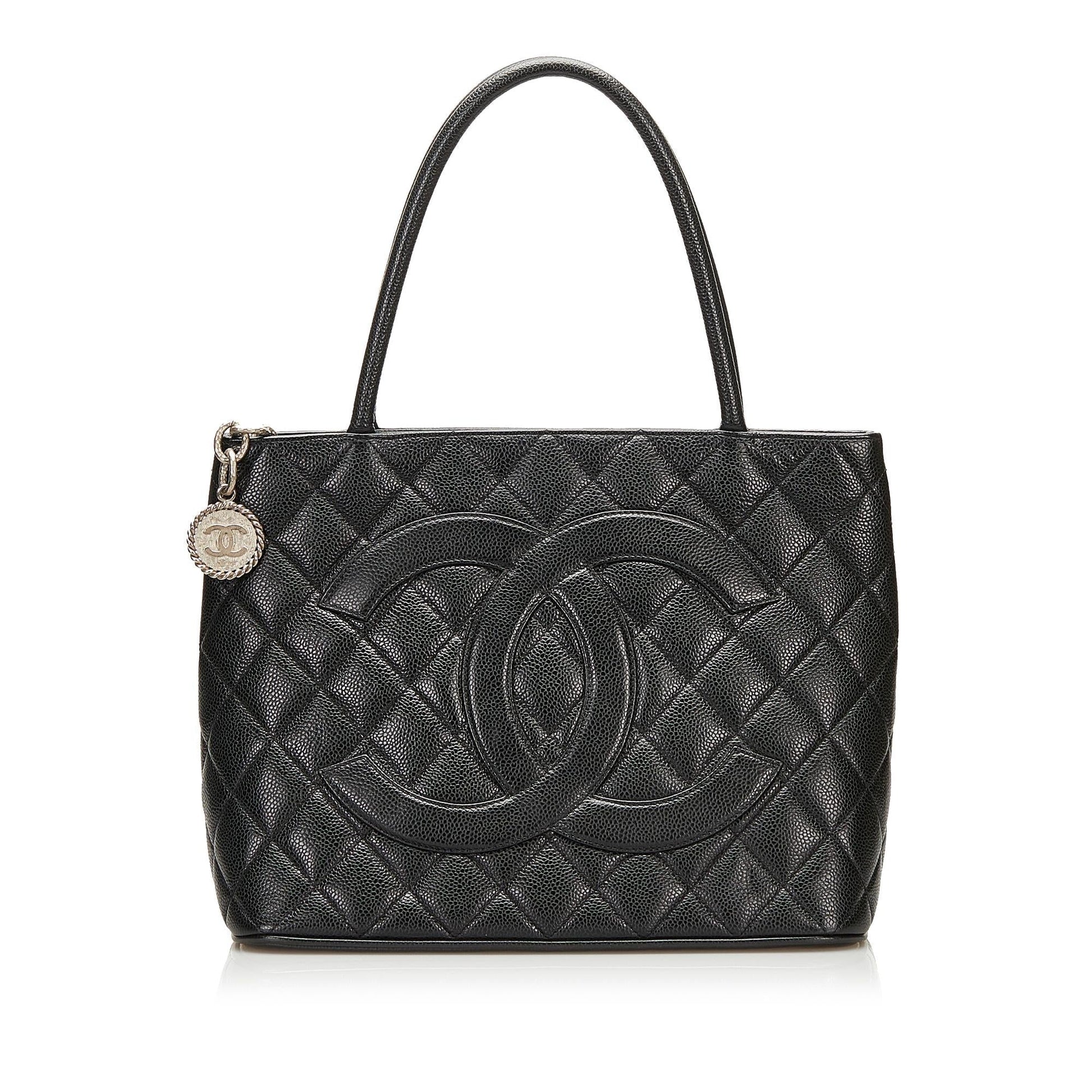 Chanel Caviar Medallion SHG Tote Bag 4