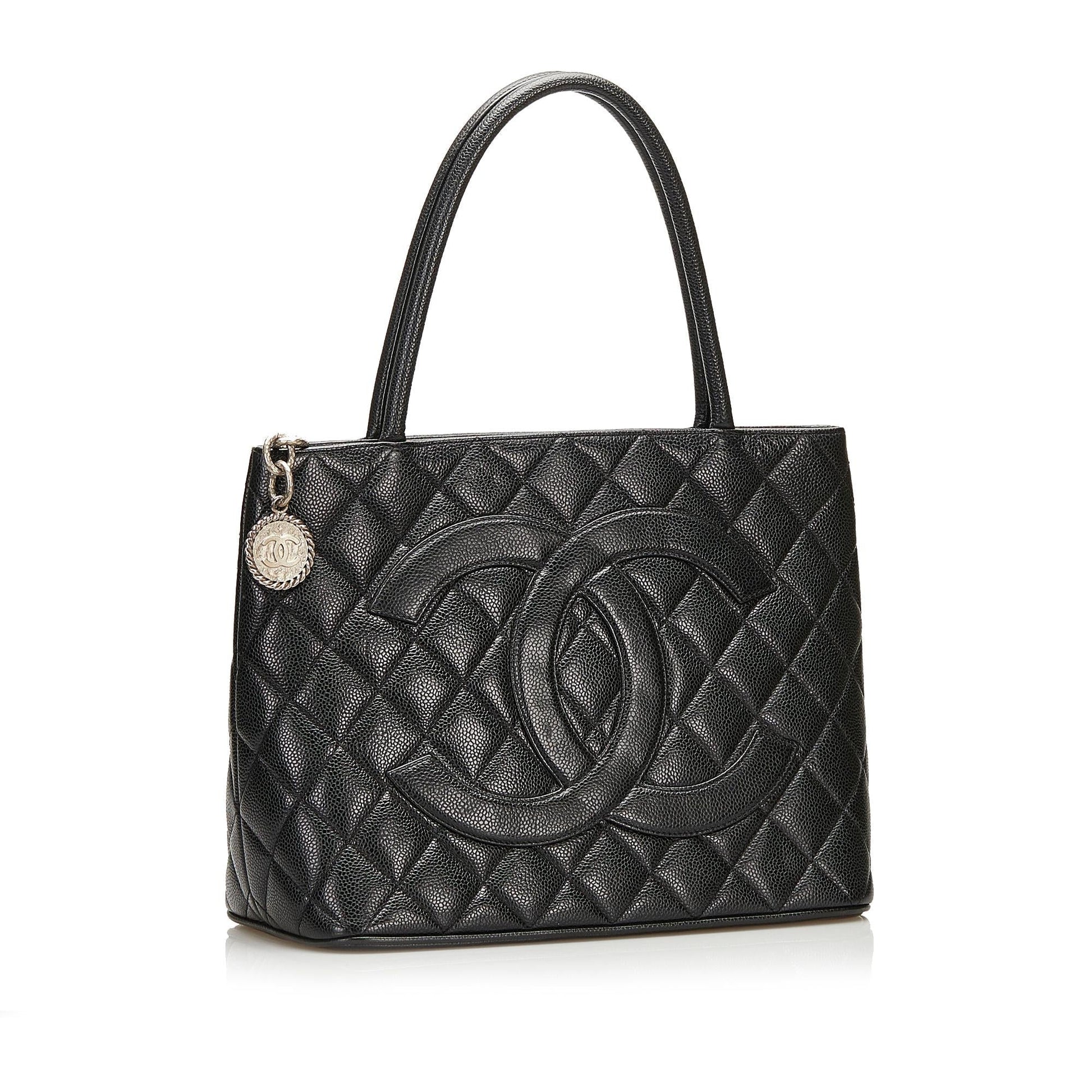 Chanel Caviar Medallion SHG Tote Bag 4