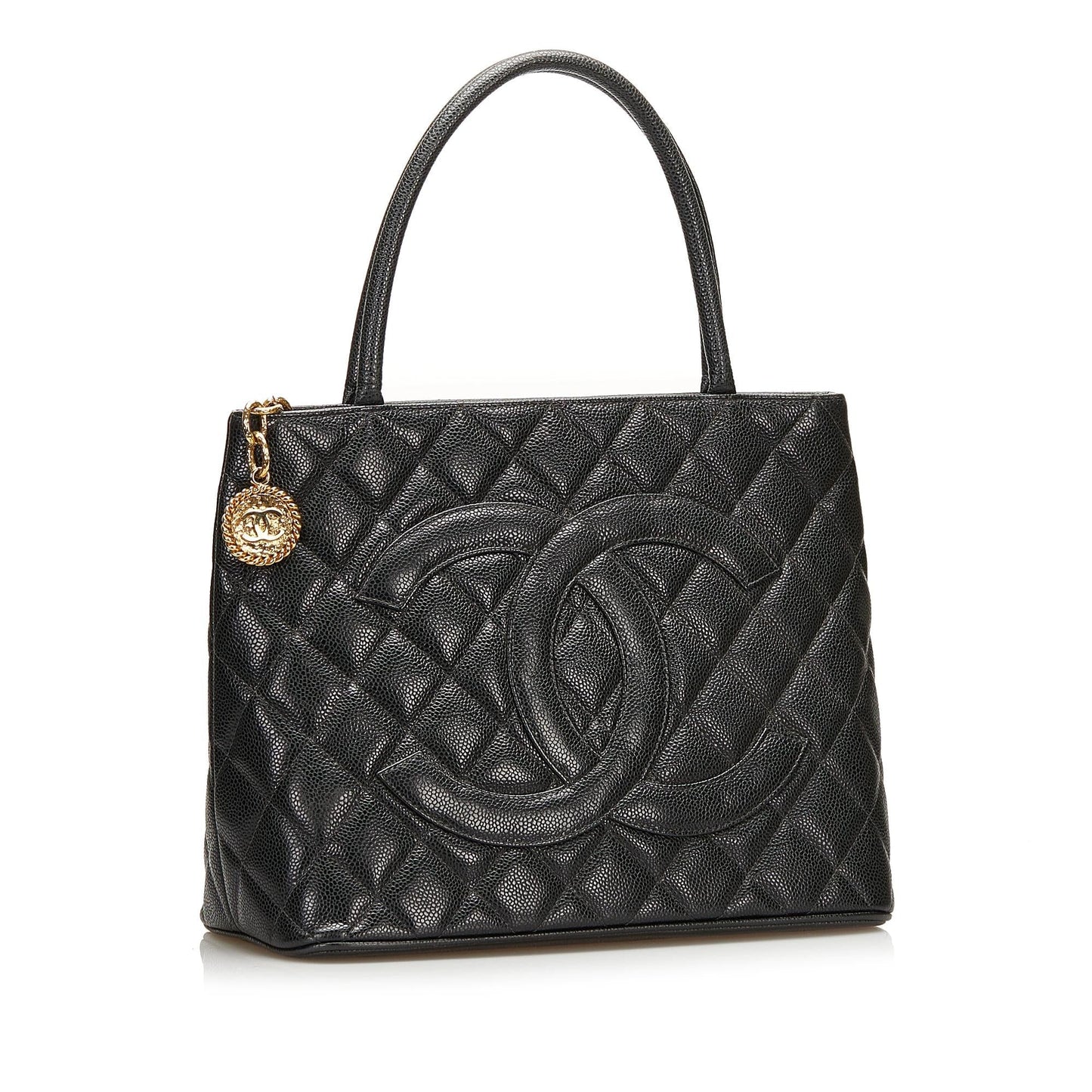 Chanel Caviar Medallion SHG Tote Bag 3
