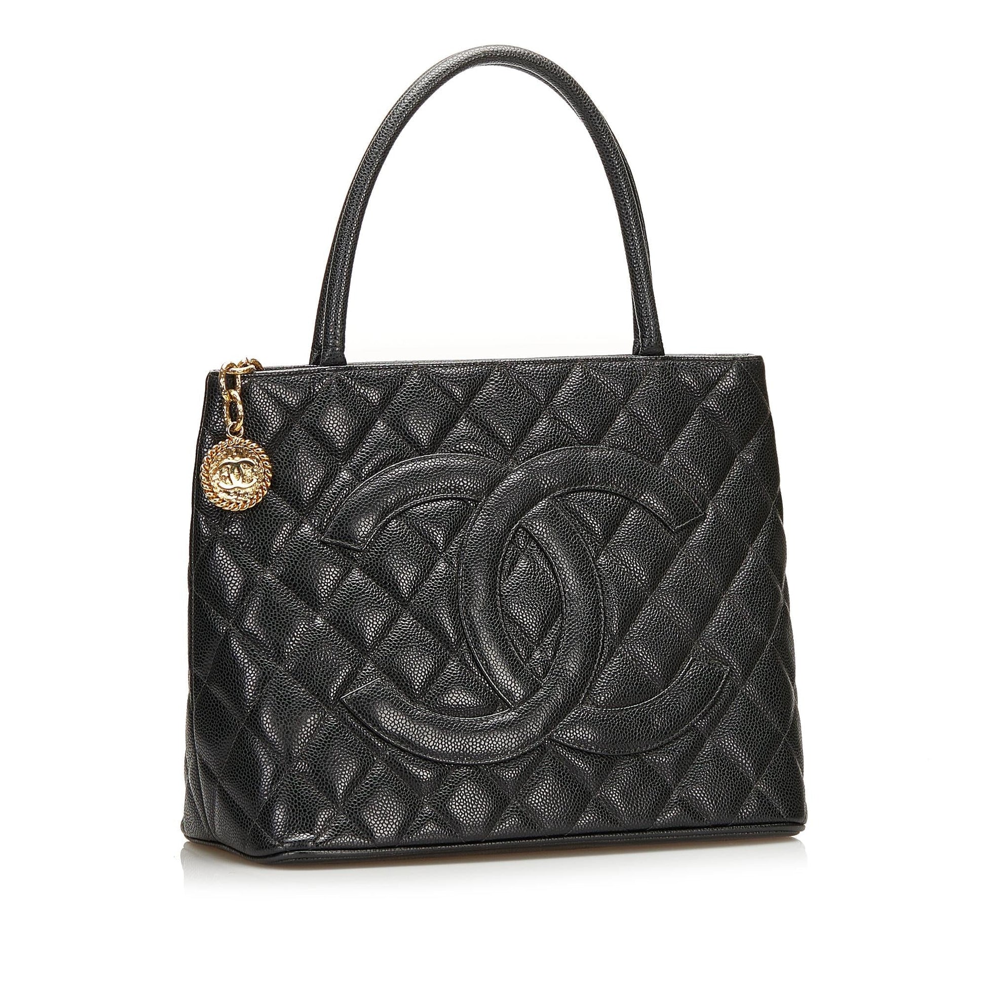 Chanel Caviar Medallion SHG Tote Bag 3