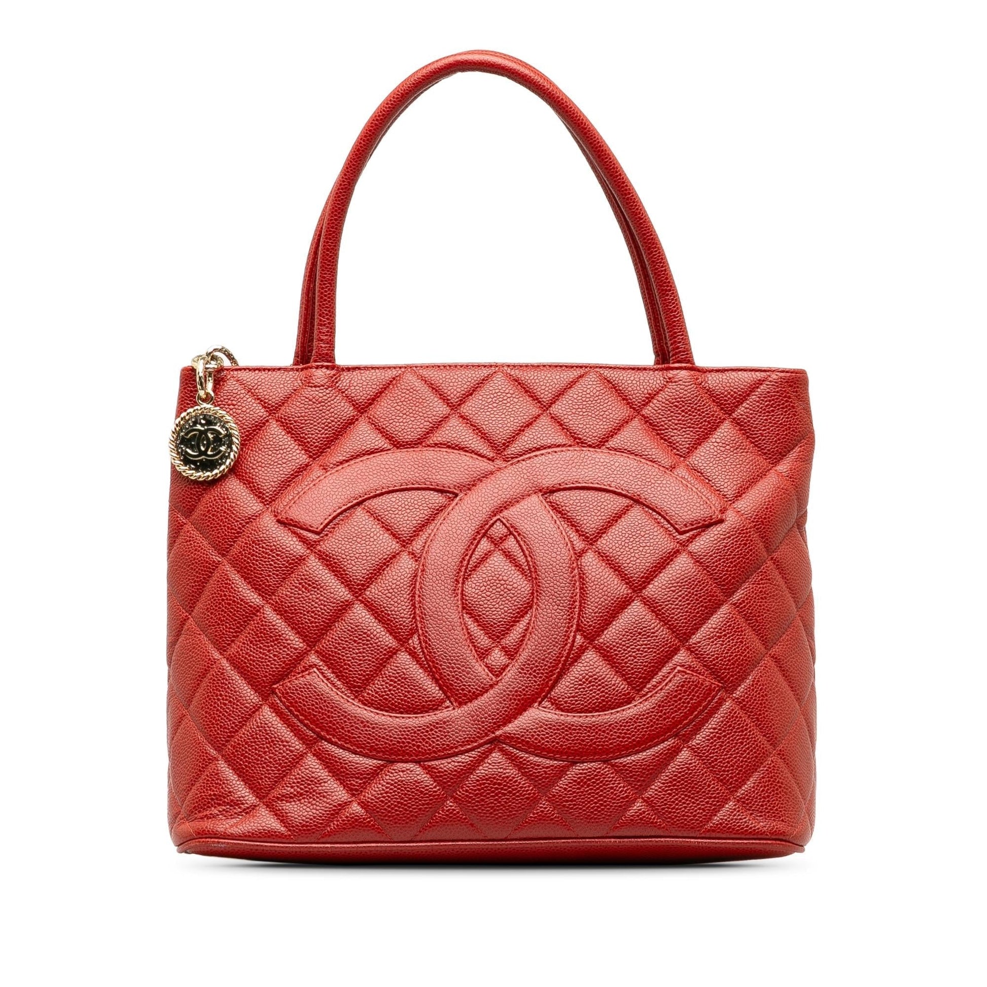 Chanel Caviar Medallion SHG-Au2Ex1 Tote Bag