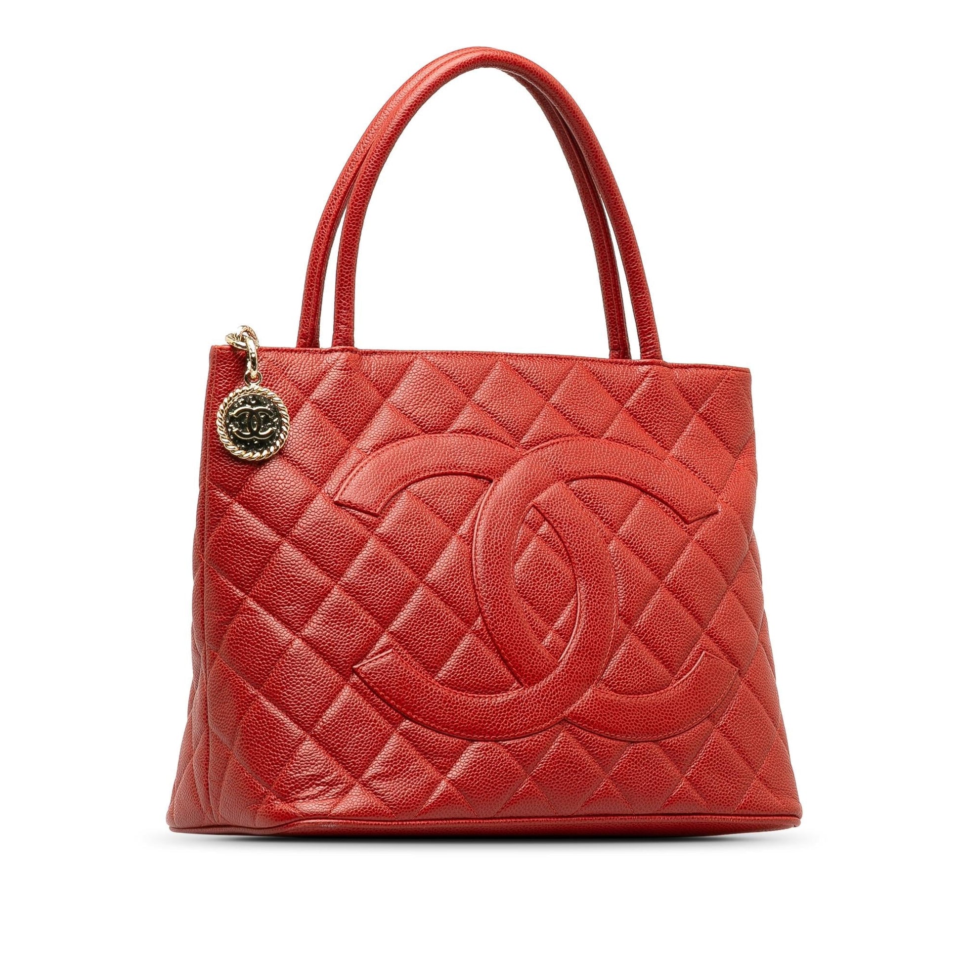 Chanel Caviar Medallion SHG-Au2Ex1 Tote Bag